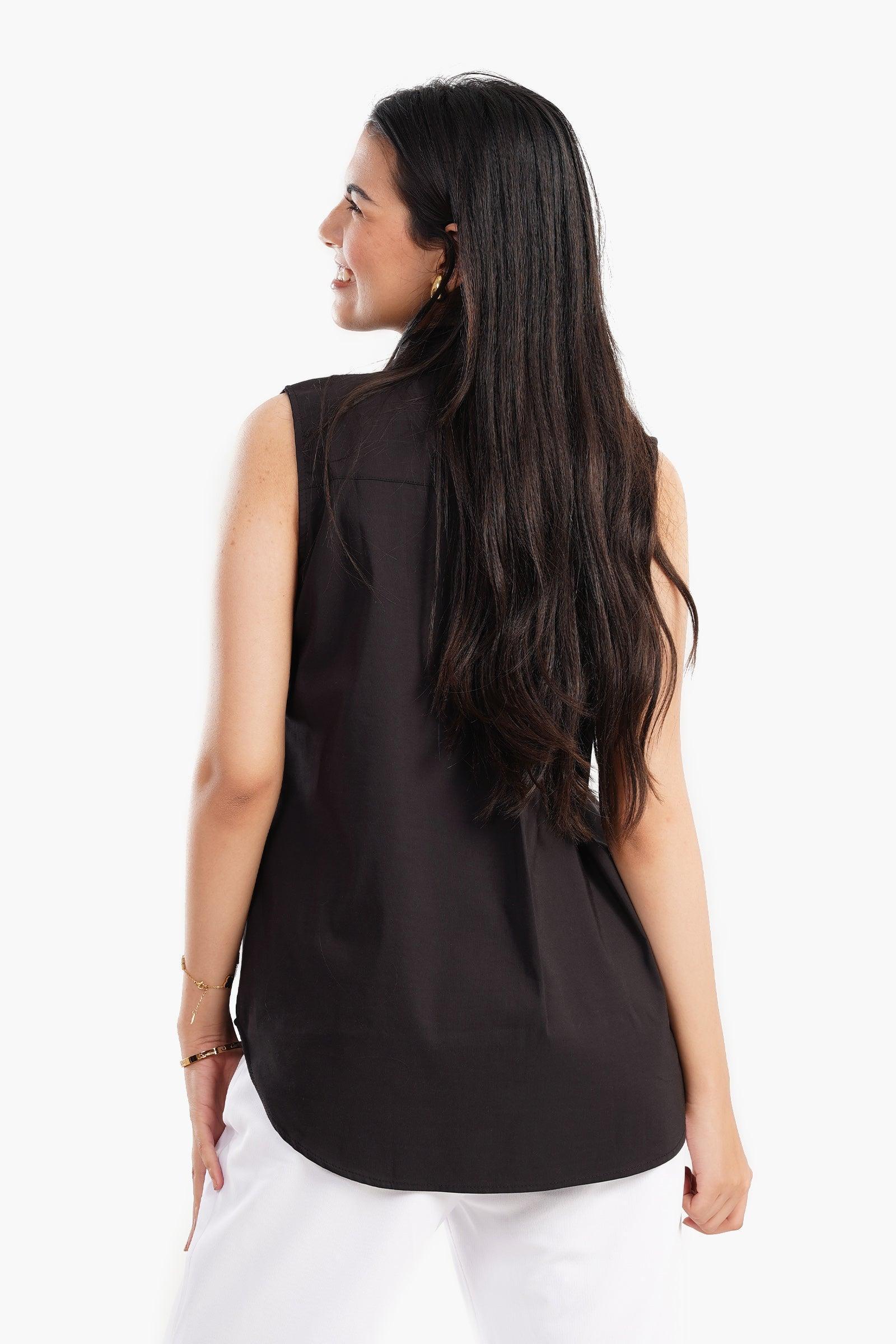 Clue - Poplin Sleeveless Shirt 3