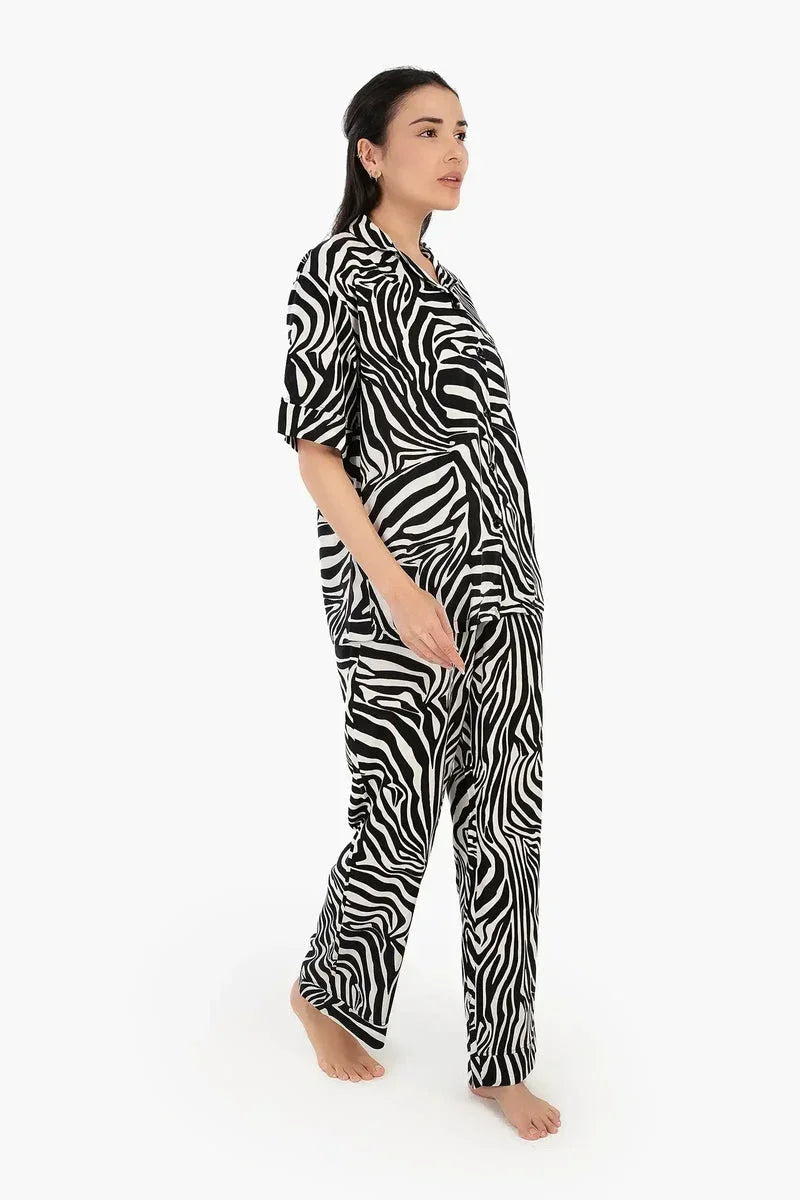 Carina - Zebra Print Pyjama Set 5
