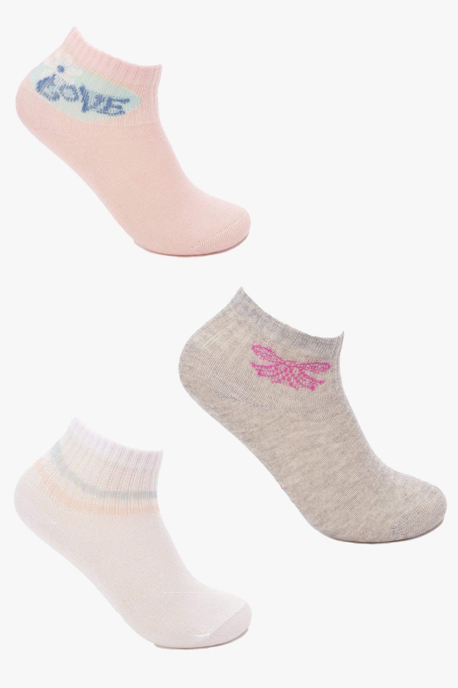 Carina - Girly Cotton Socks - 3 Pairs 1
