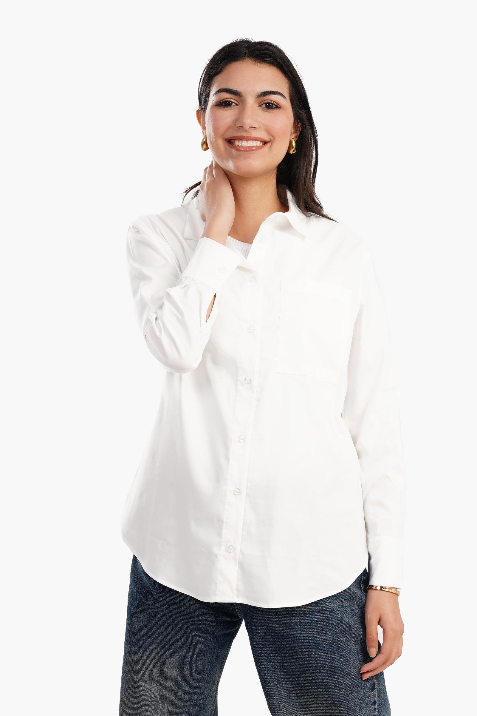 Clue - Poplin Solid Pattern Shirt 5