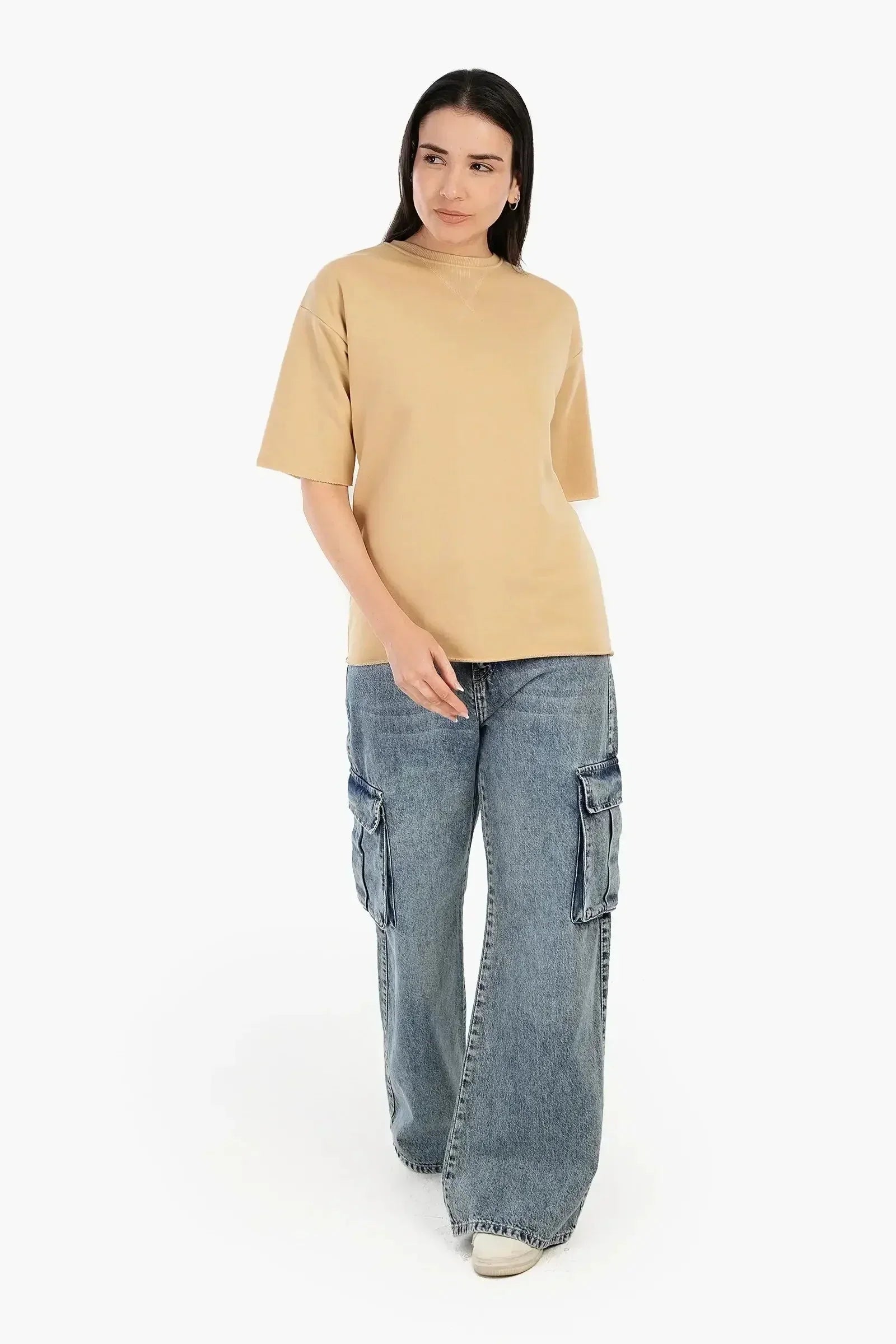 Carina - Ribbed Crew Neck T-Shirt 10