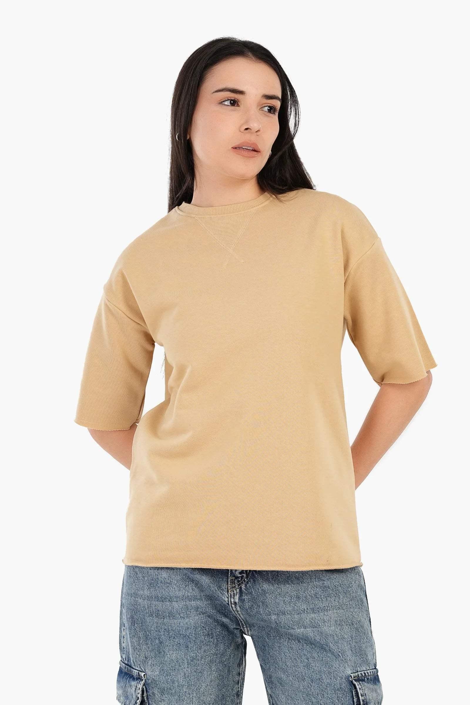 Carina - Ribbed Crew Neck T-Shirt 5
