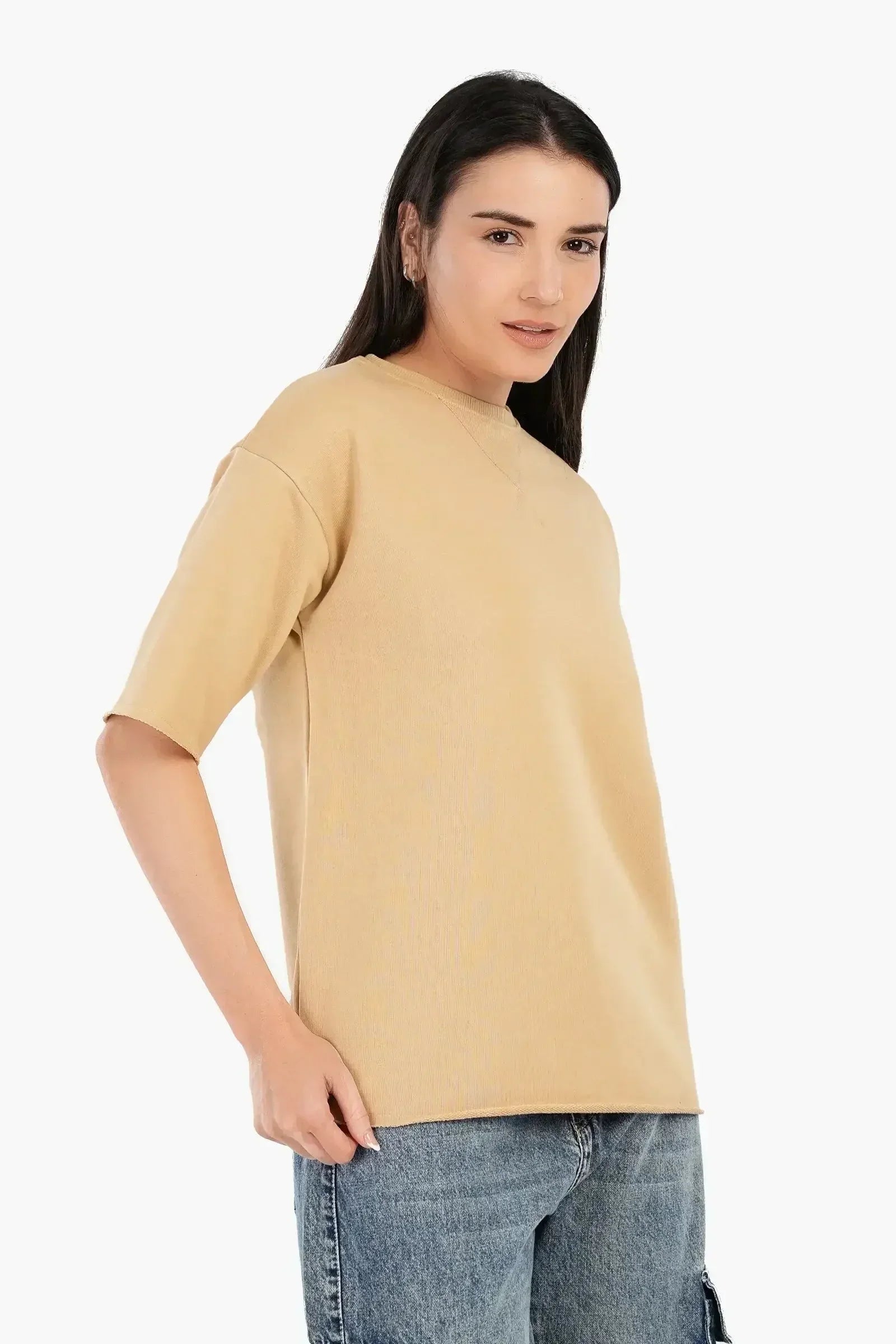 Carina - Ribbed Crew Neck T-Shirt 6