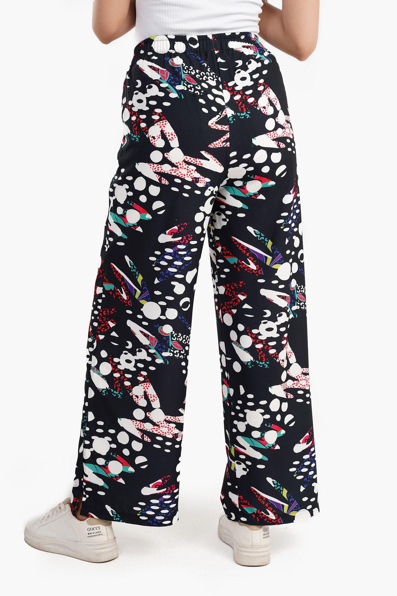 Clue - Crepe Printed Pants 3