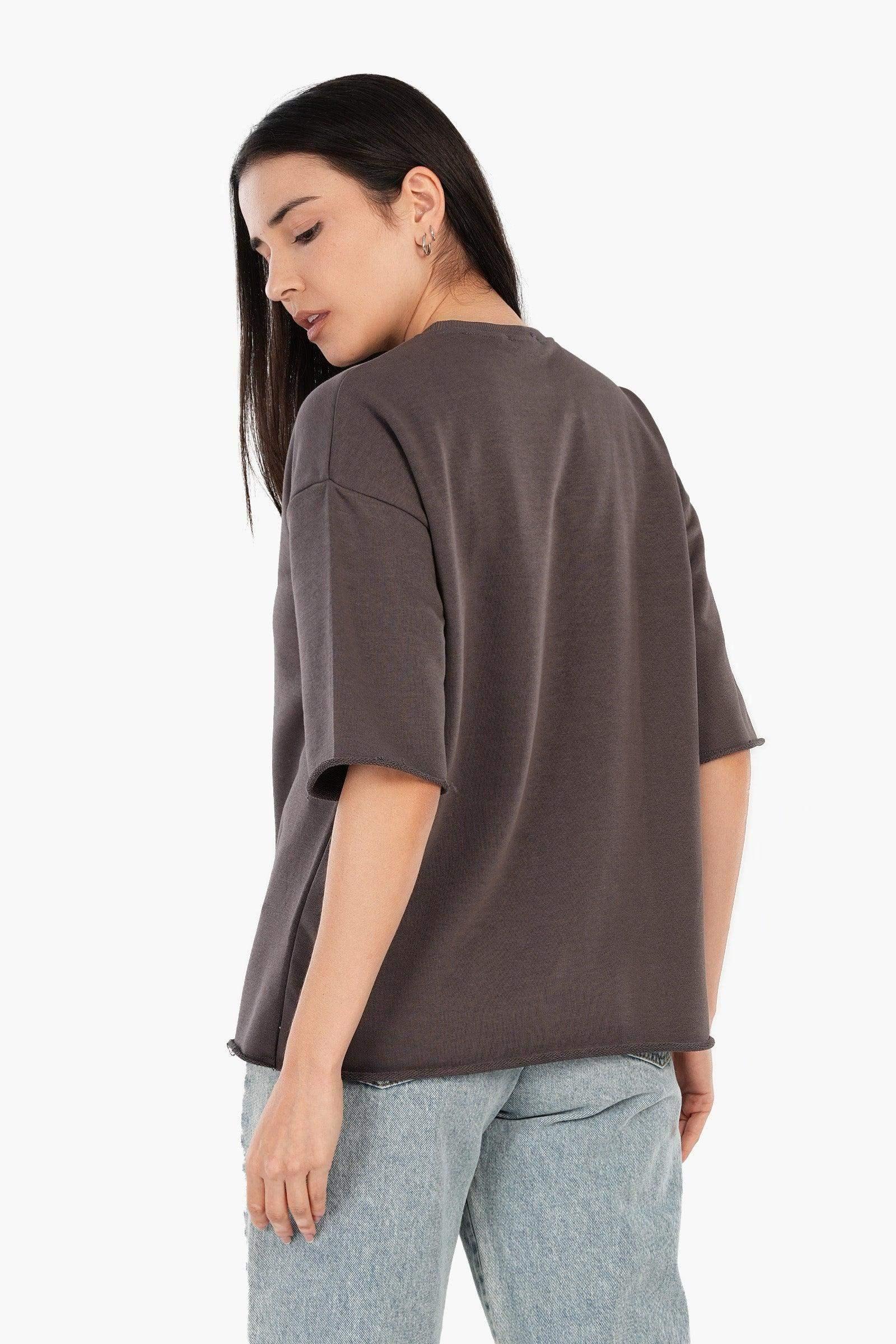 Carina - Ribbed Crew Neck T-Shirt 3
