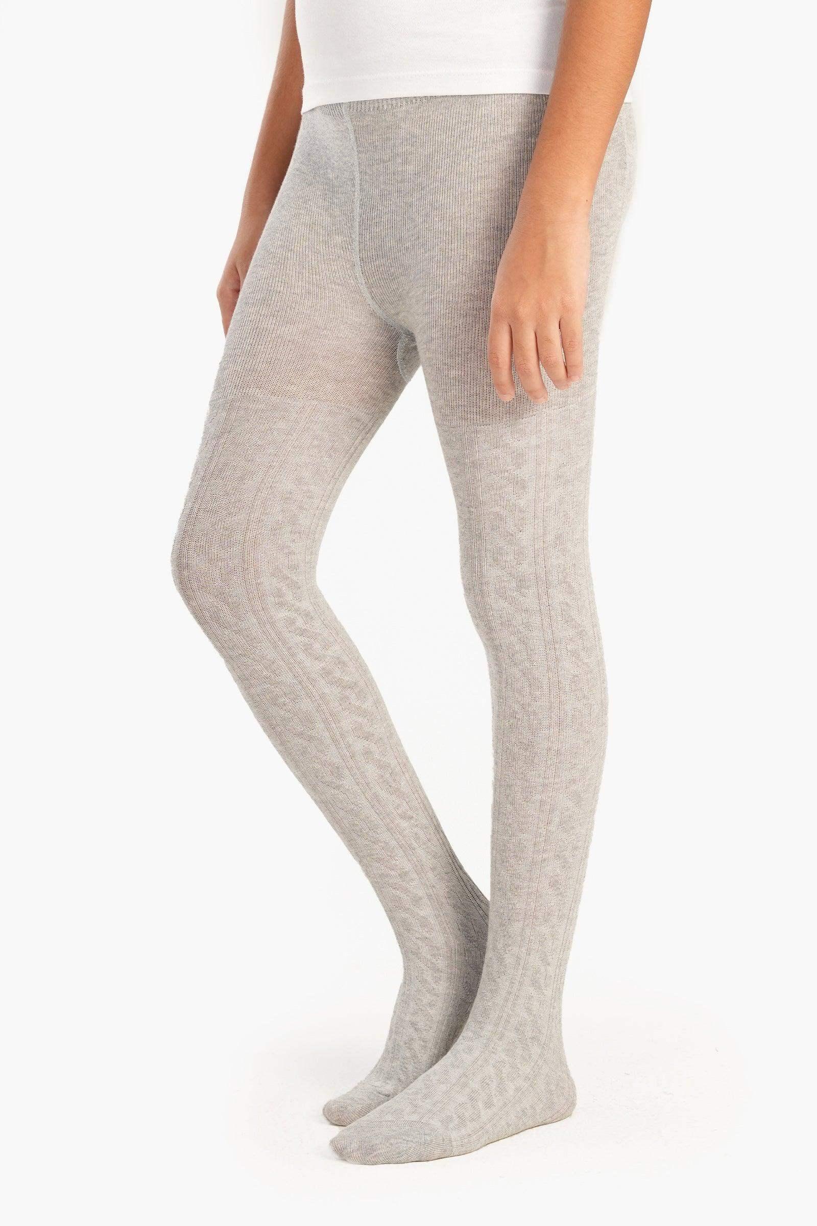Carina - Girly Cotton Plain Pantyhose 5