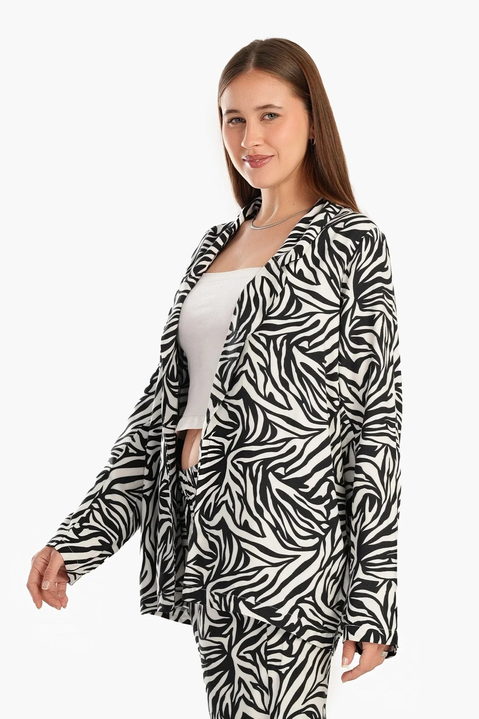 Clue - All Over Animal Print Blazer 2