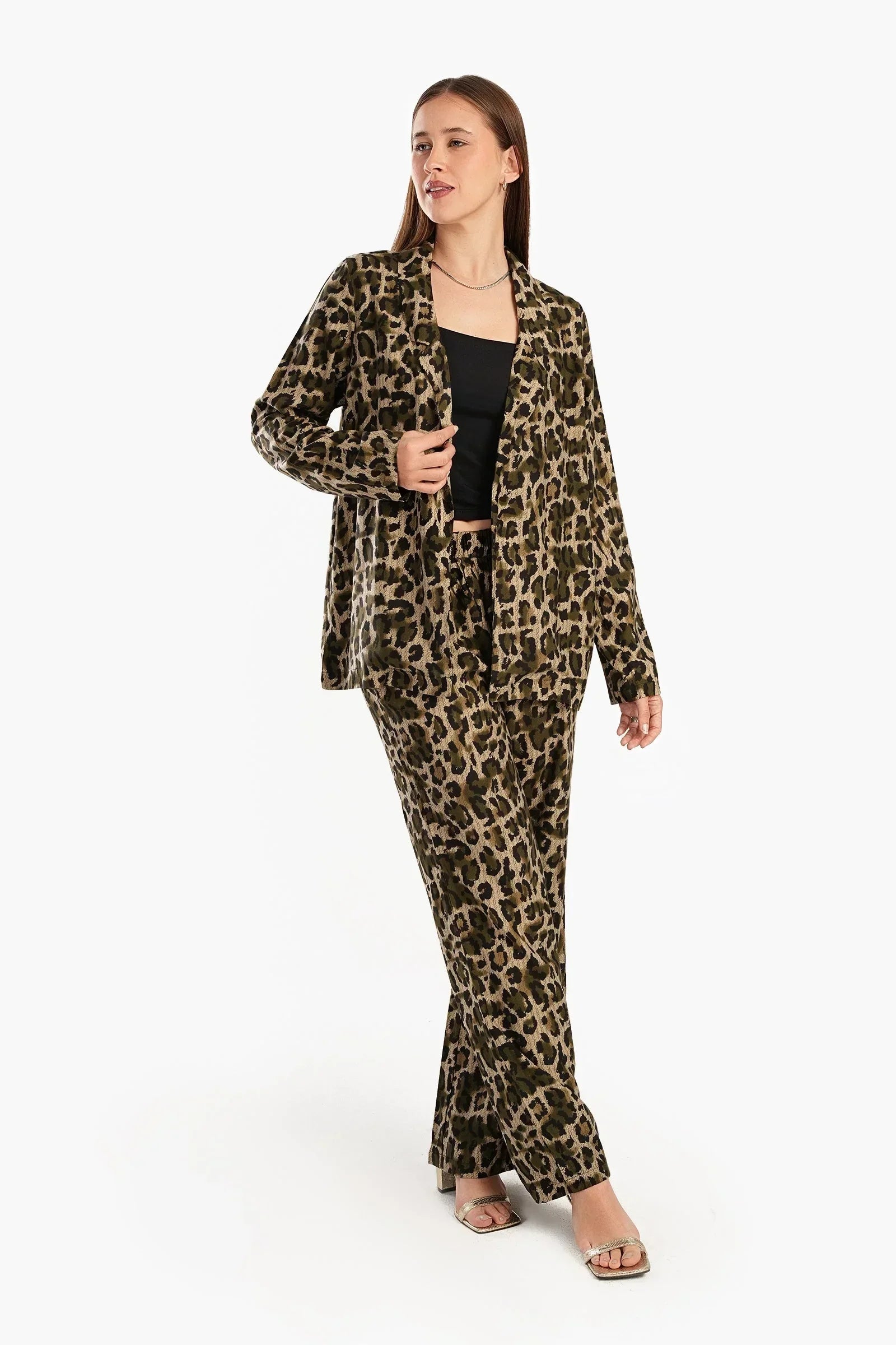 Clue - All Over Animal Print Pants 9