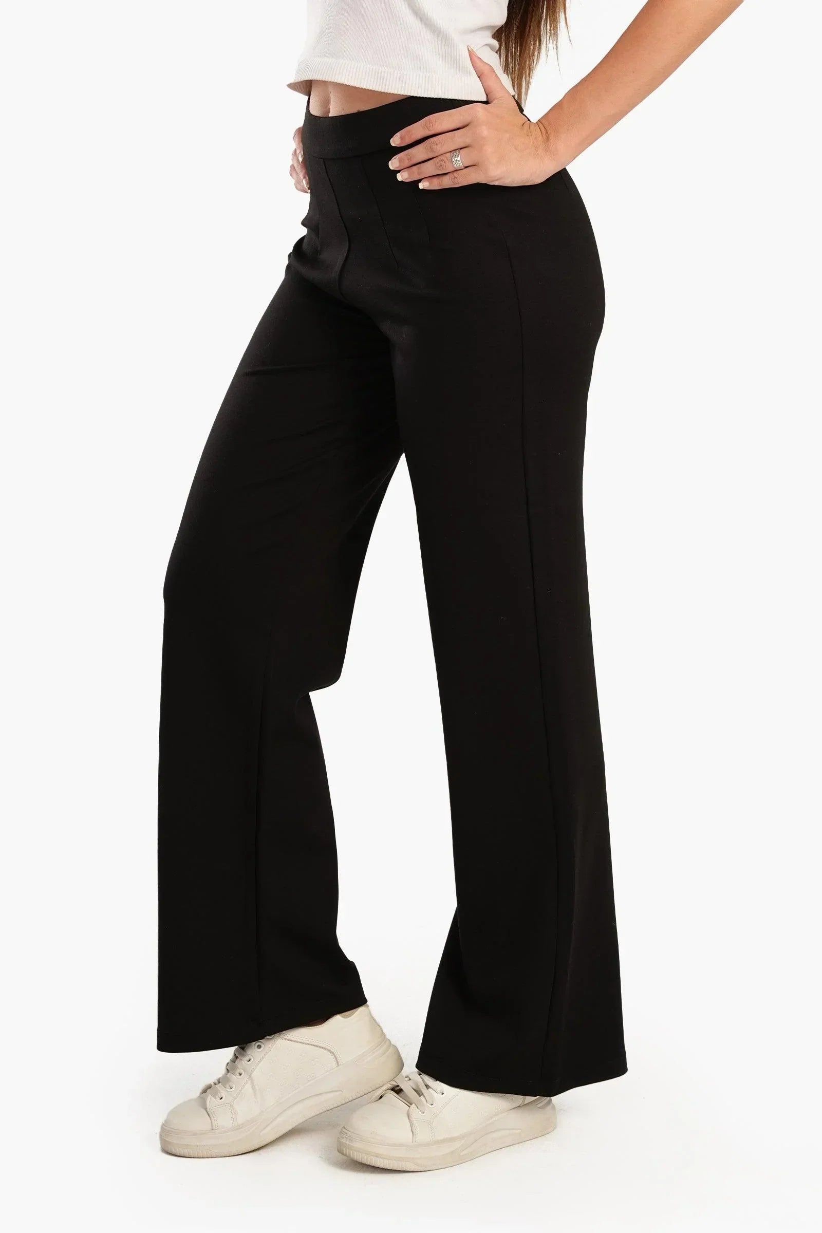 Clue - Black Chic Full Length Pants 2