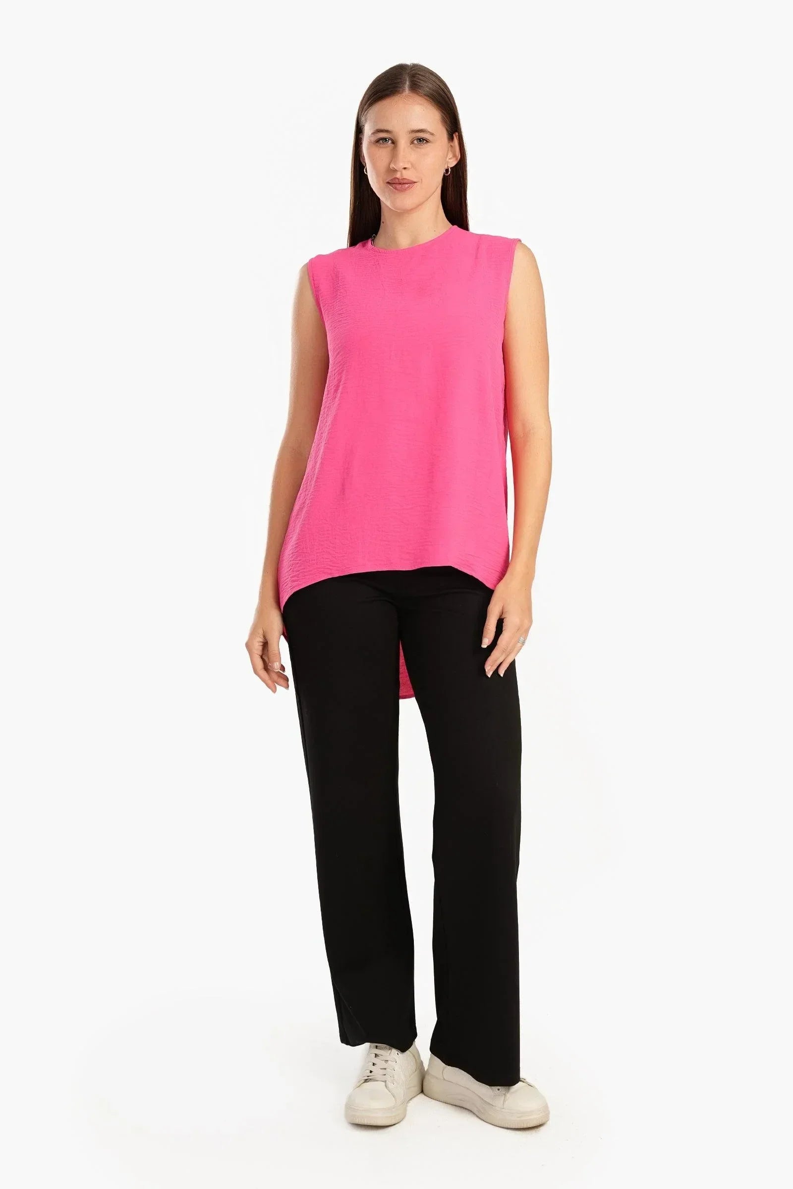 Clue - Asymmetrical Sleeveless Blouse 8