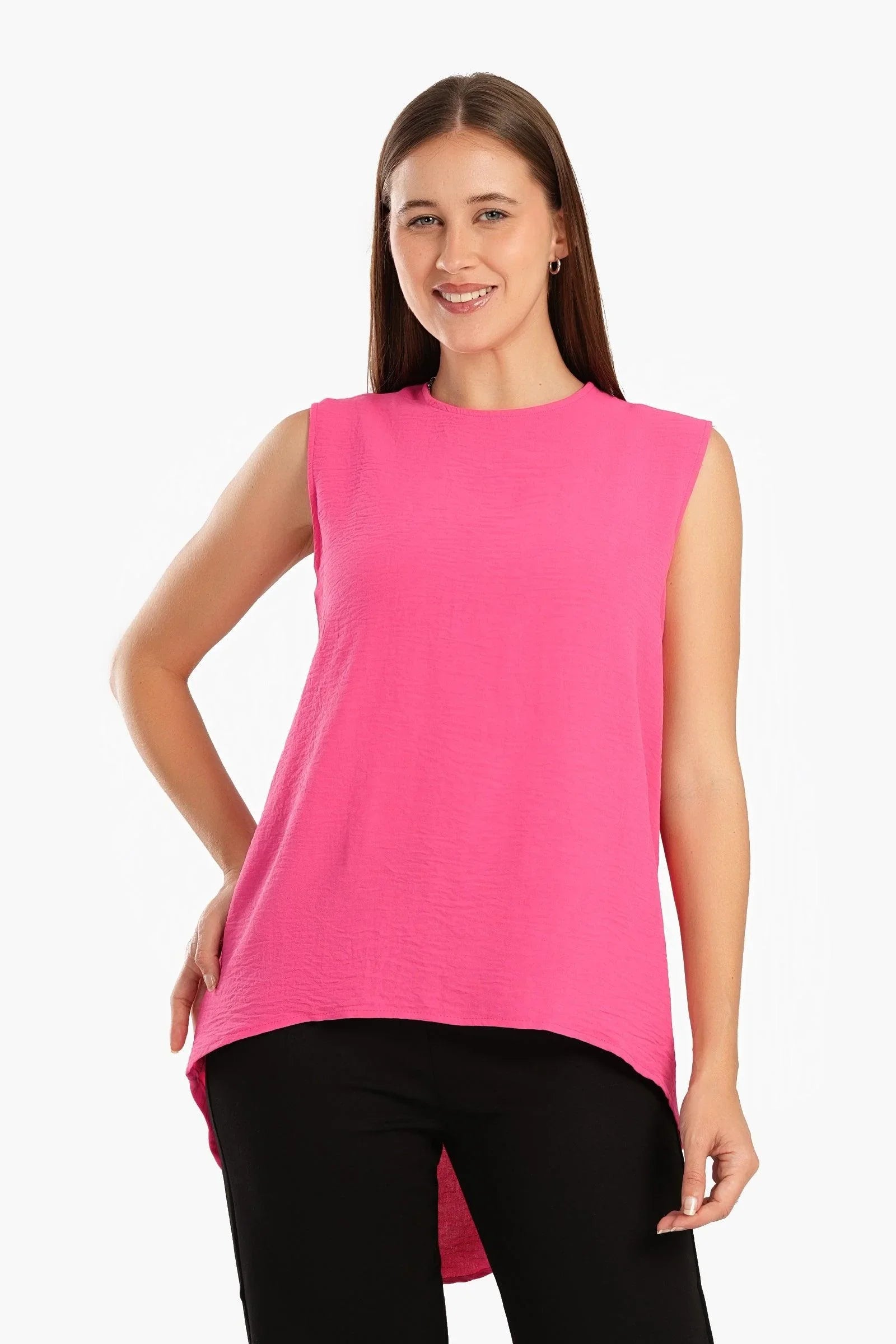 Clue - Asymmetrical Sleeveless Blouse 1