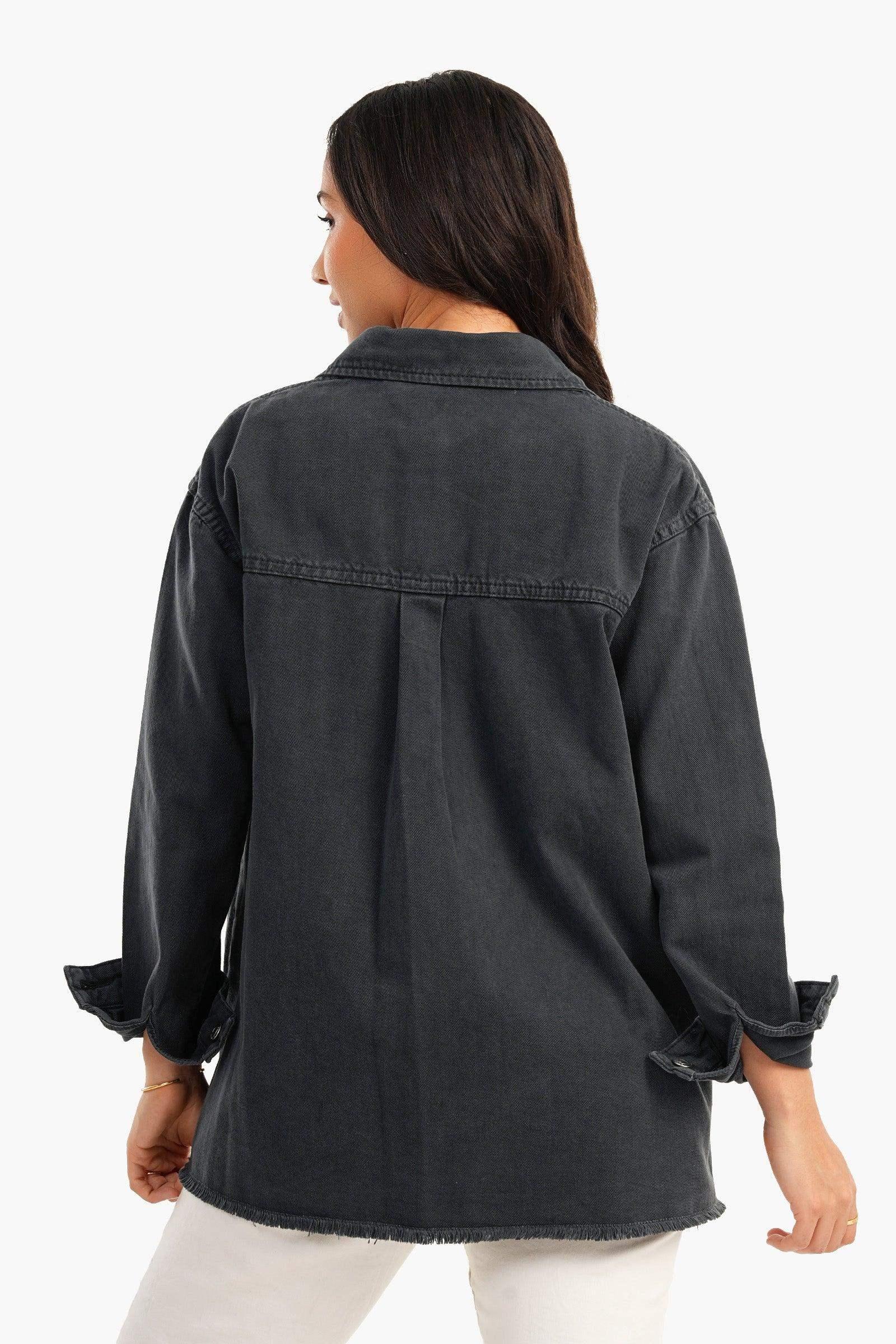 Carina - Denim Shirt with Chest Pockets 3