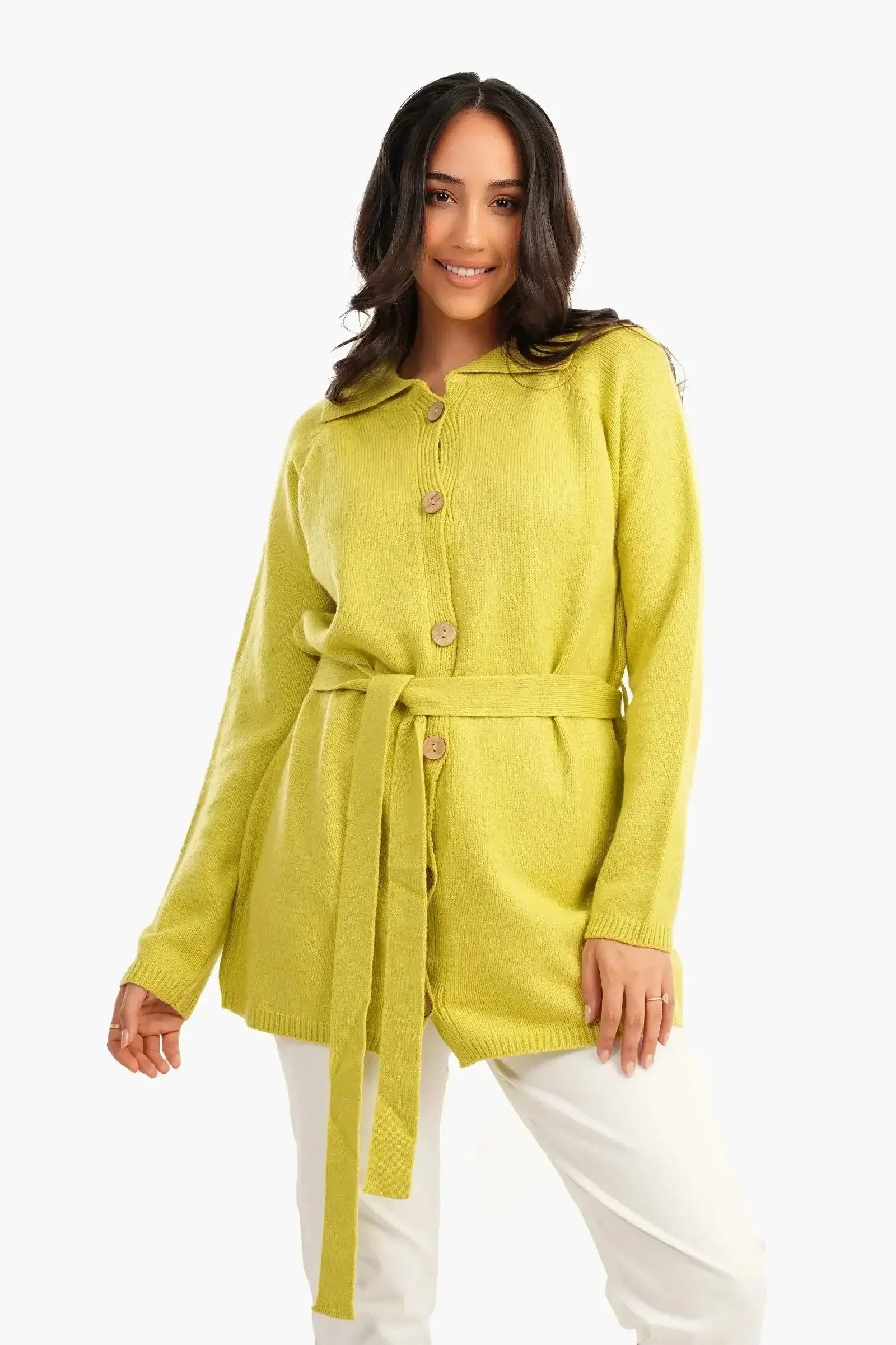 Carina - Knitted Hip Length Cardigan 1