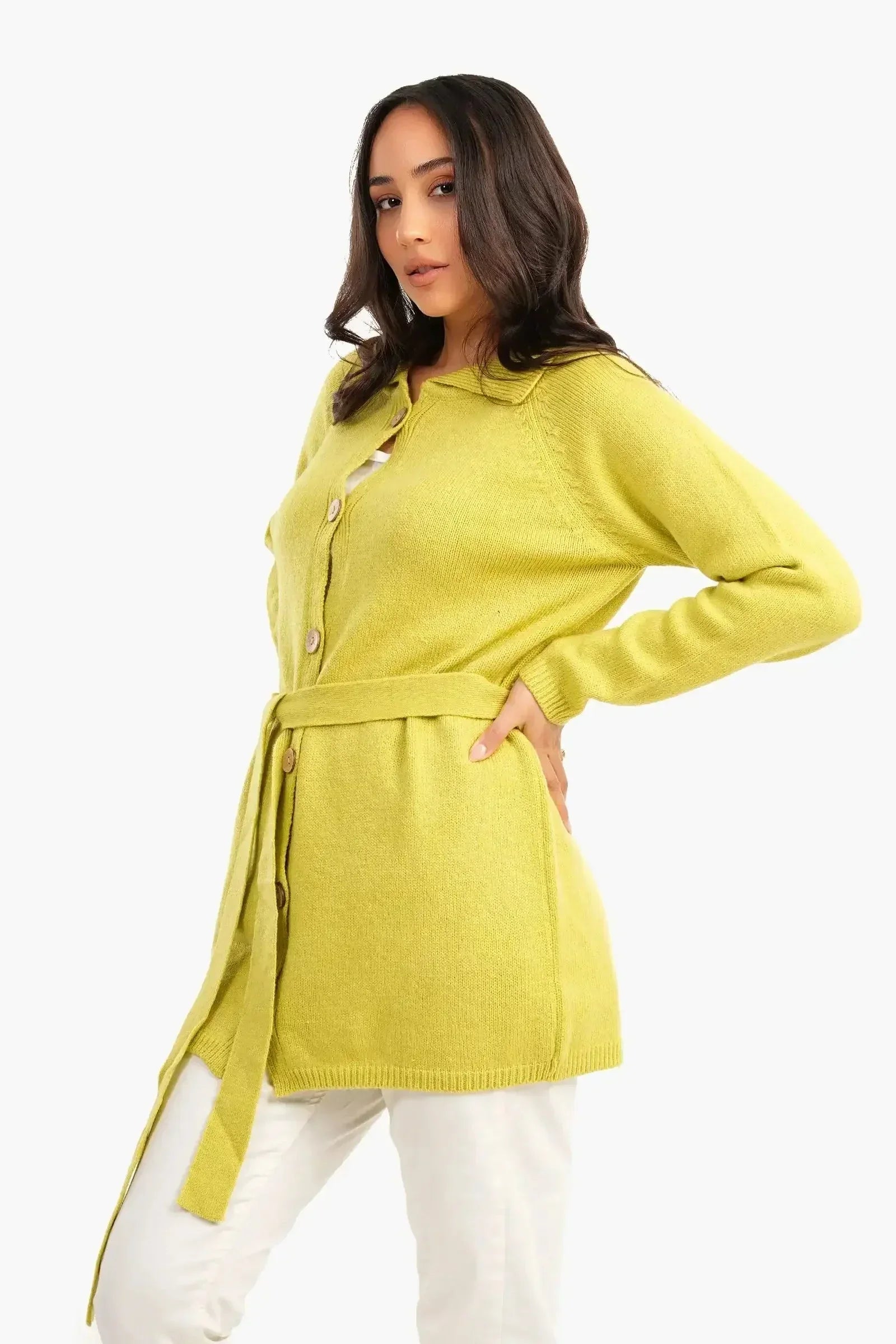 Carina - Knitted Hip Length Cardigan 2