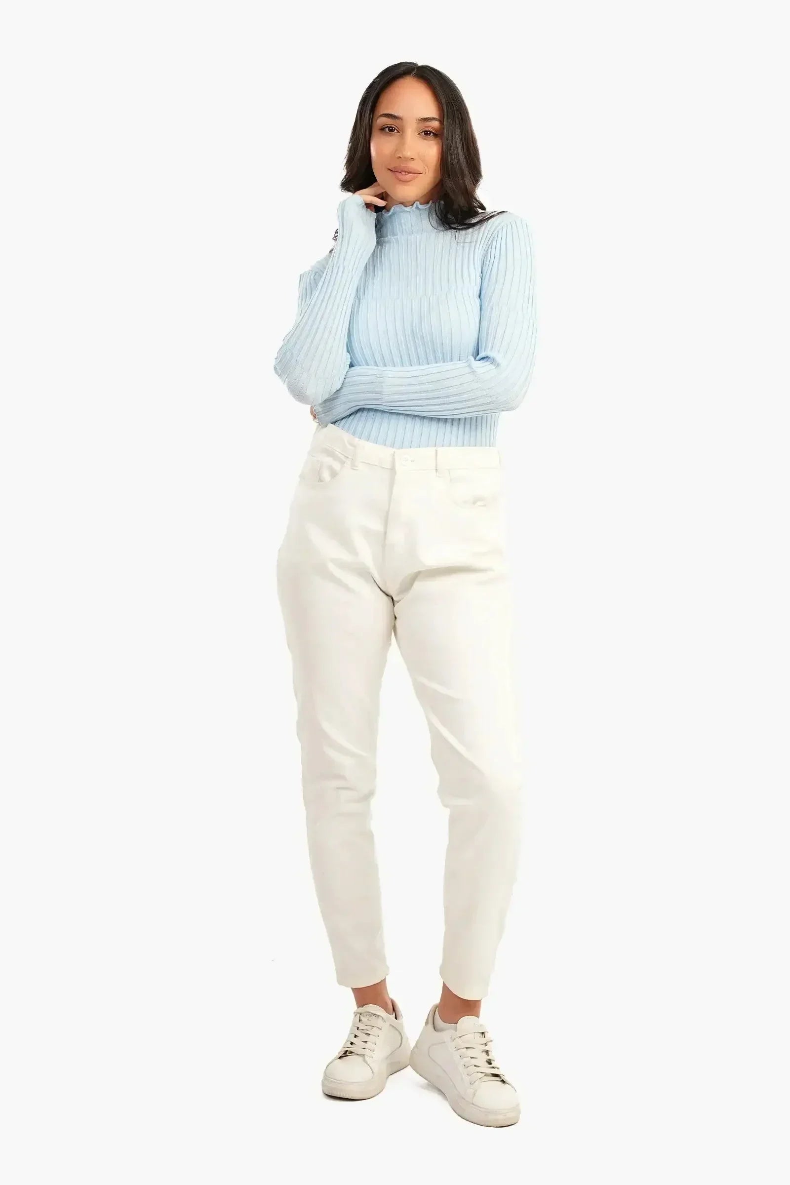 Carina - Ribbed Slim Fit Pullover 6