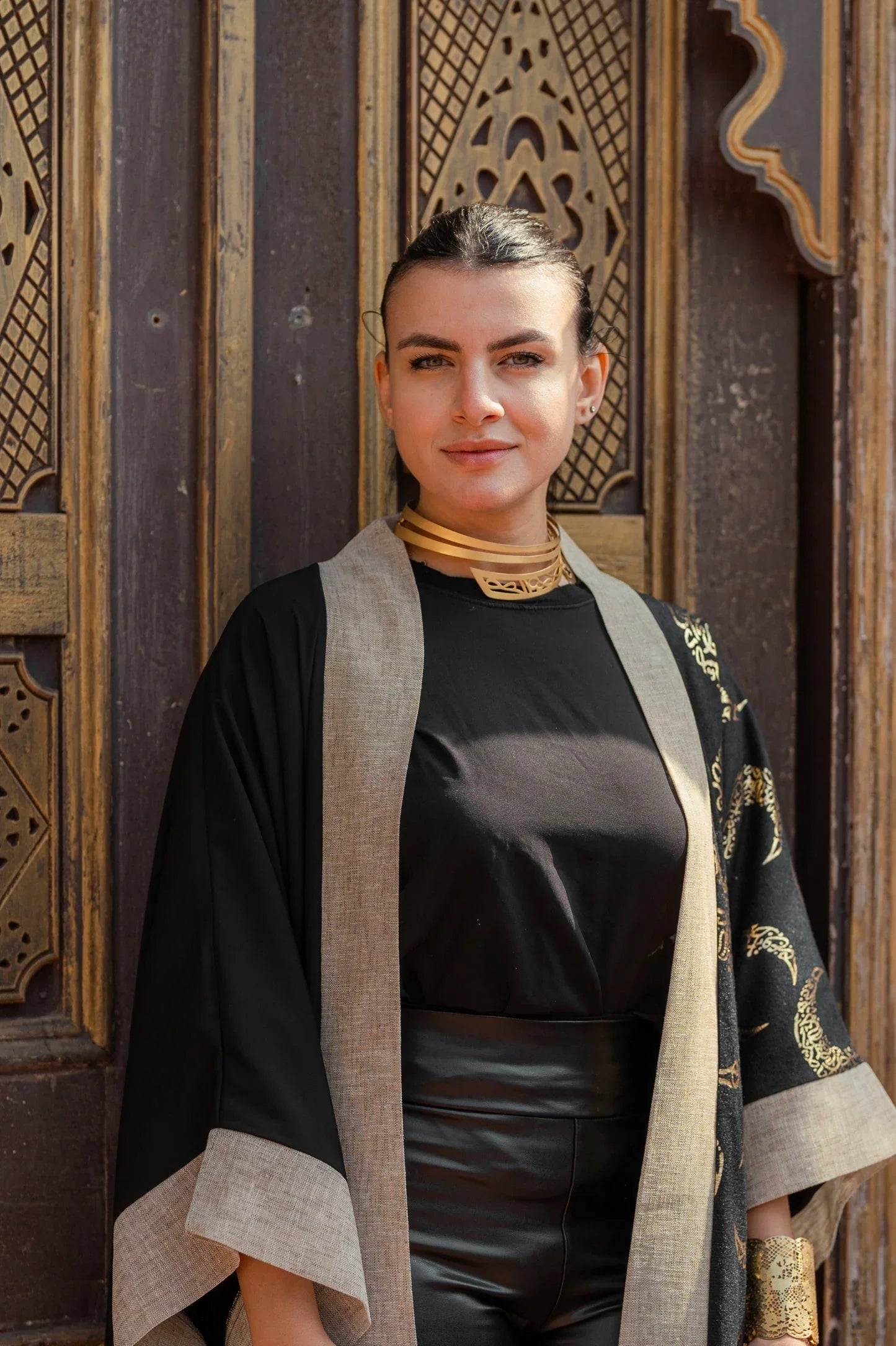 Dress Code - Velvet Crescent Linen Kaftan 4