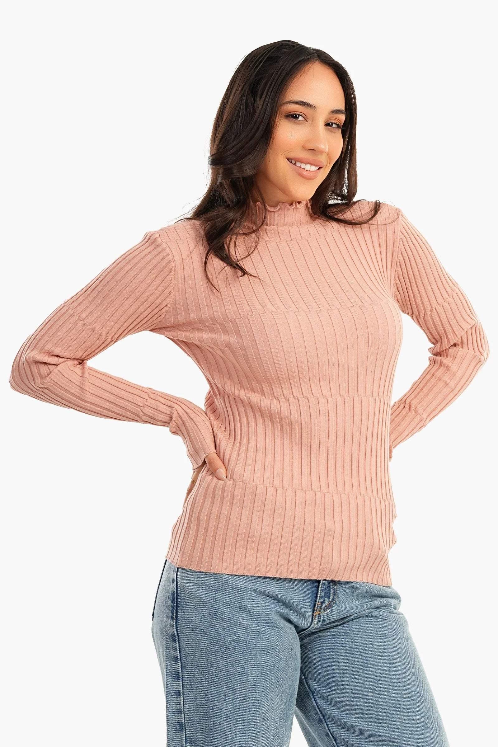 Carina - Ribbed Slim Fit Pullover 7