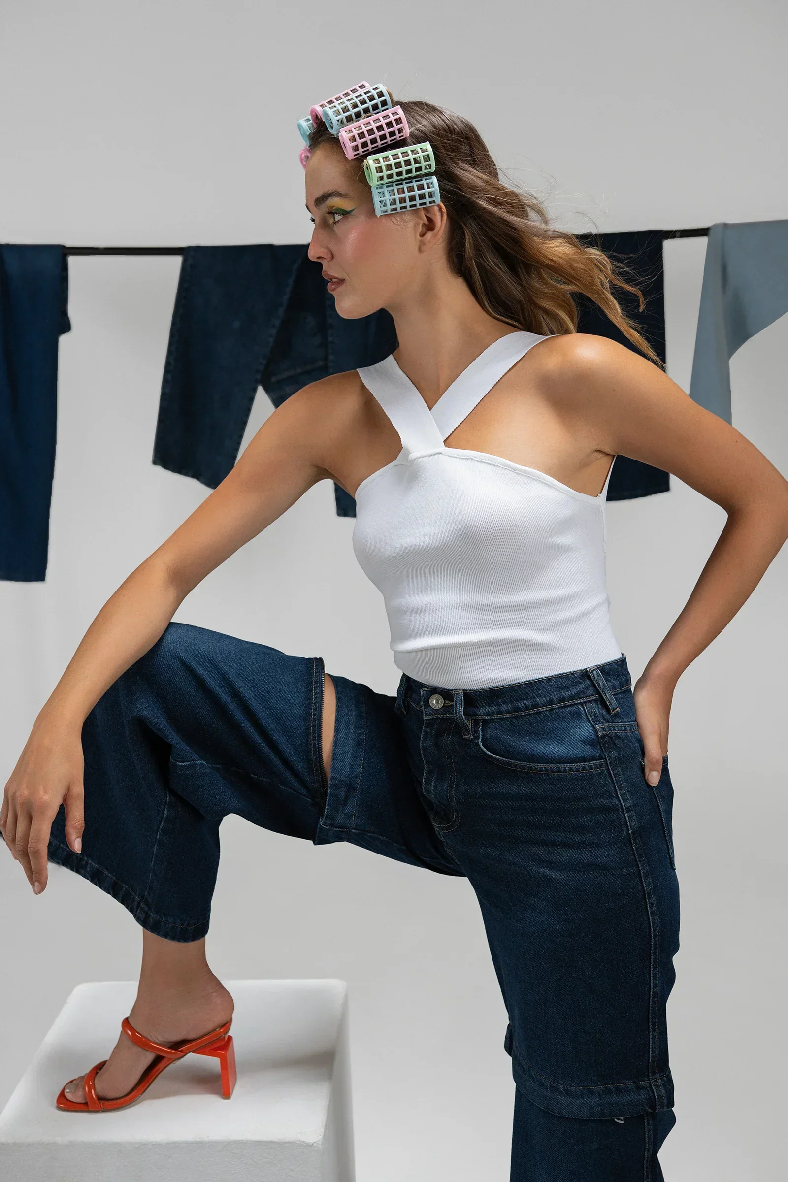 Clue - Crisscross Back Crop Top 1