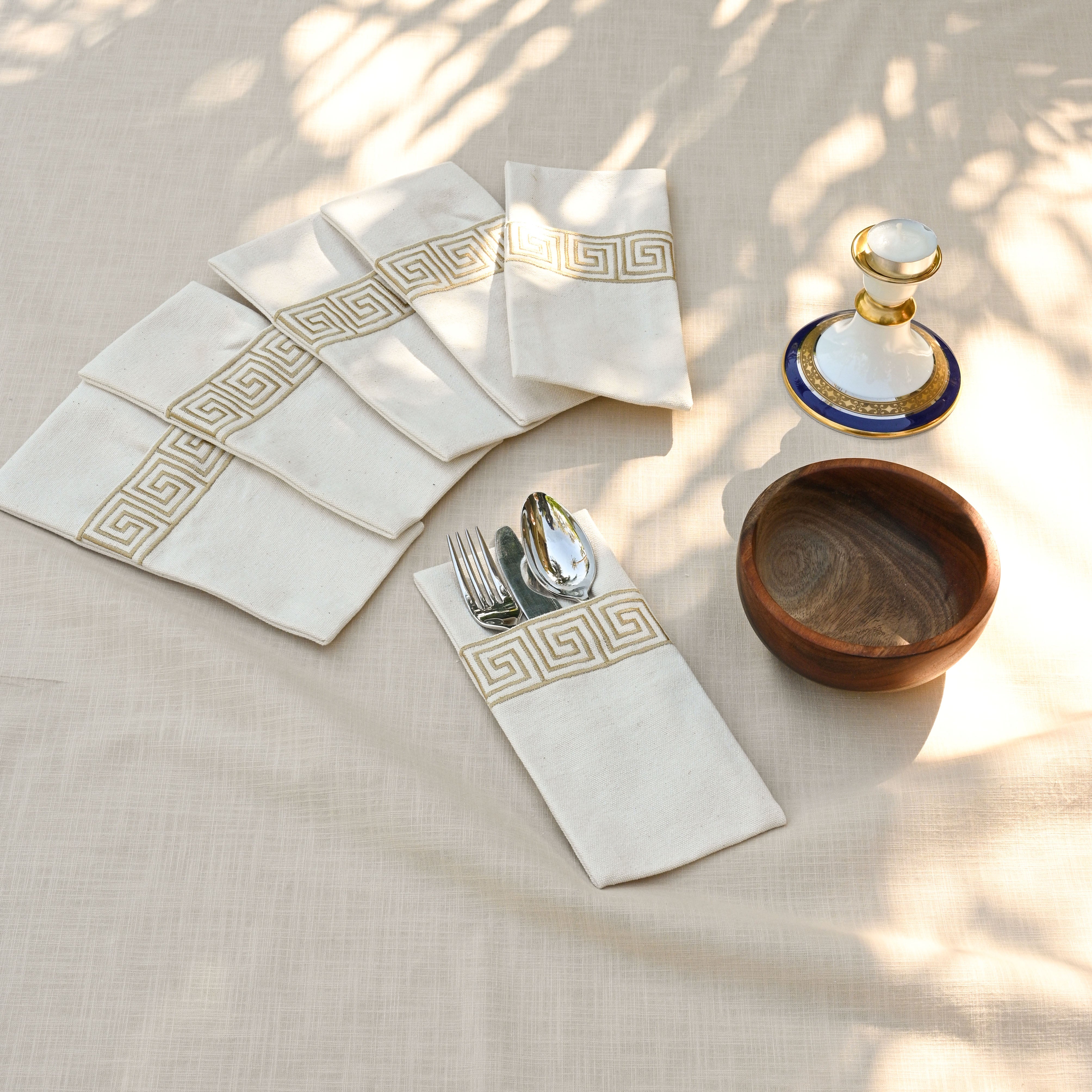 Greek Cutlery Holder Set - Ticas 1