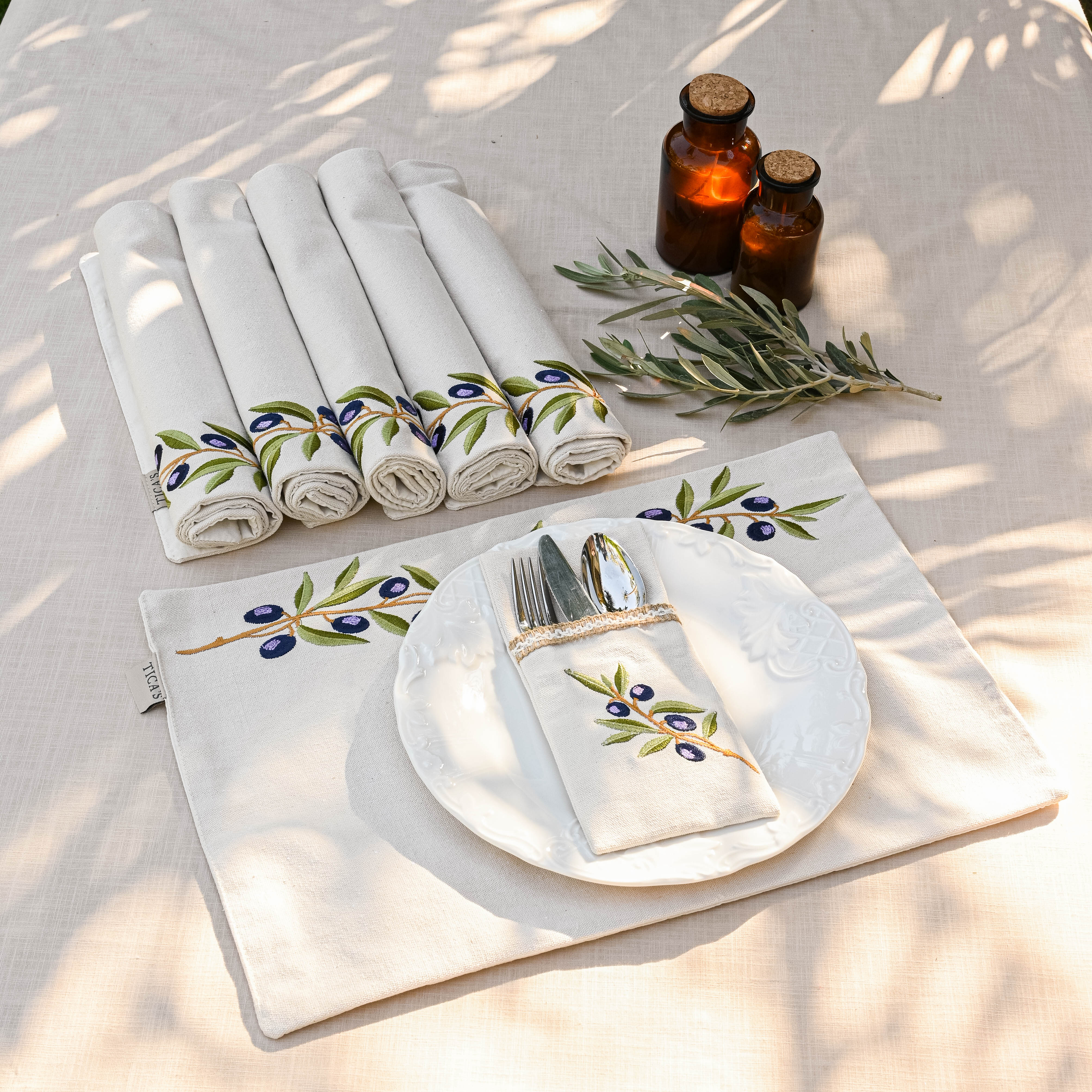 Olive Branch Placemat Set - Ticas 1