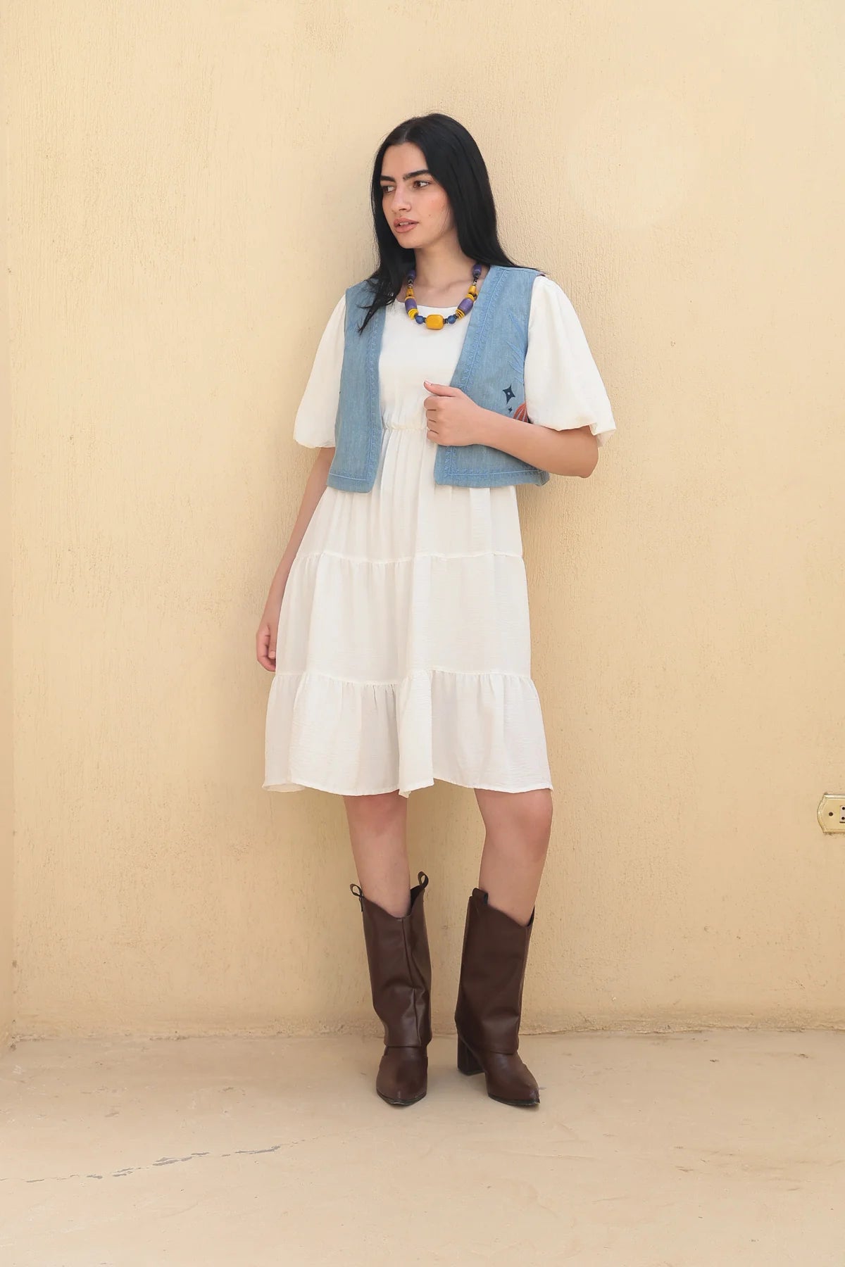 Ashes in the Mirror Denim Vest - Callista