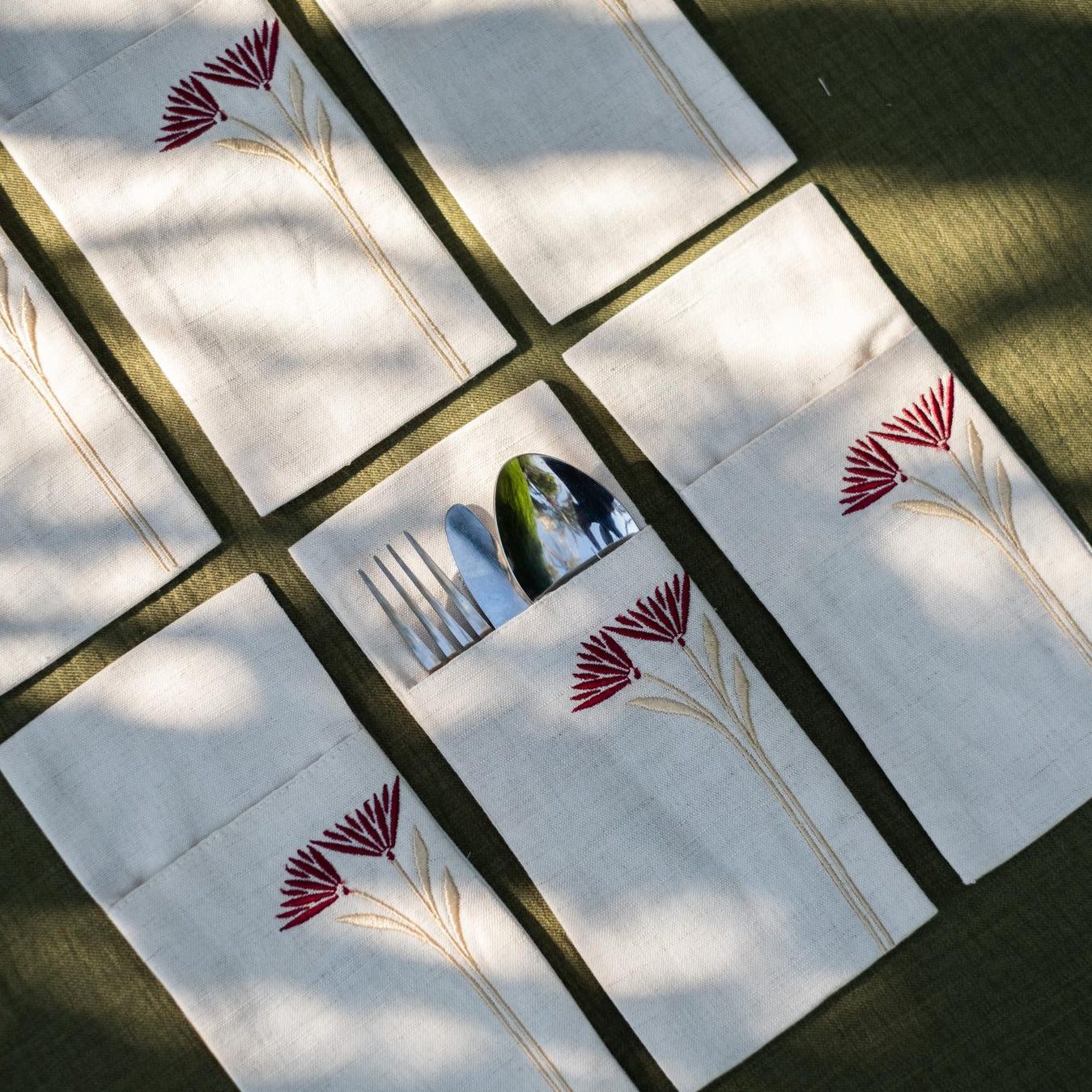 Eternal Linen Cutlery Sleevess Set - Ticas