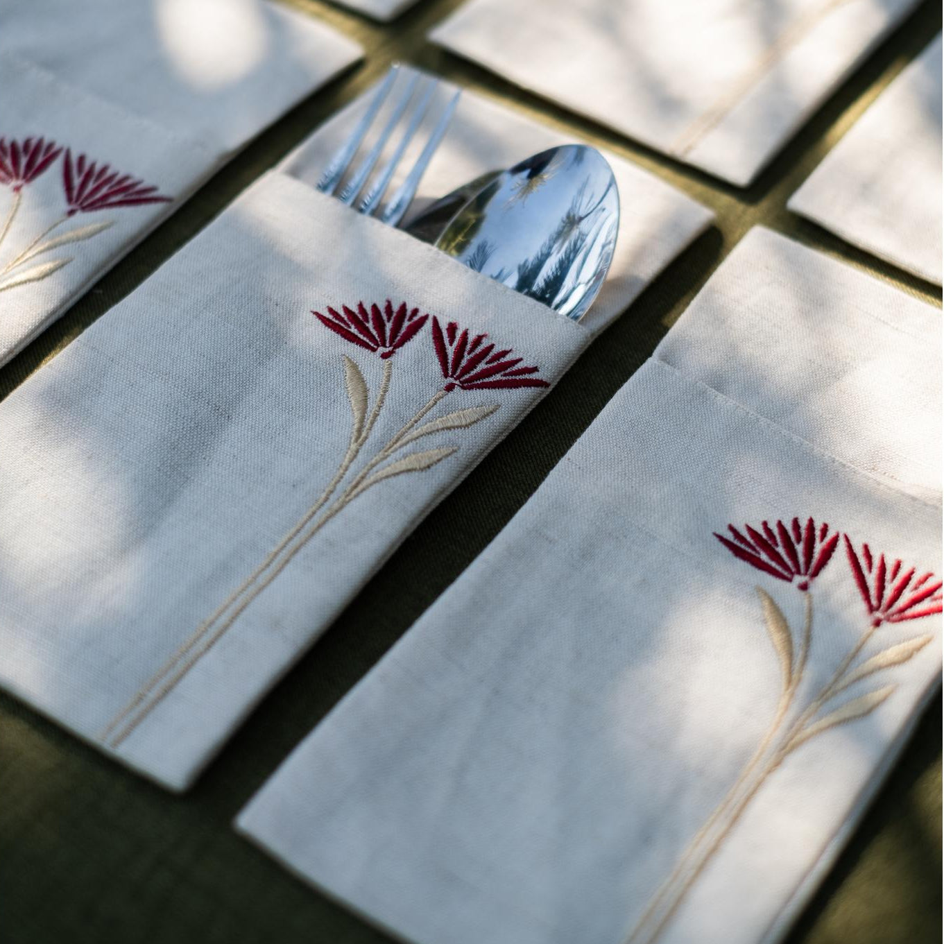 Eternal Linen Cutlery Sleevess Set - Ticas