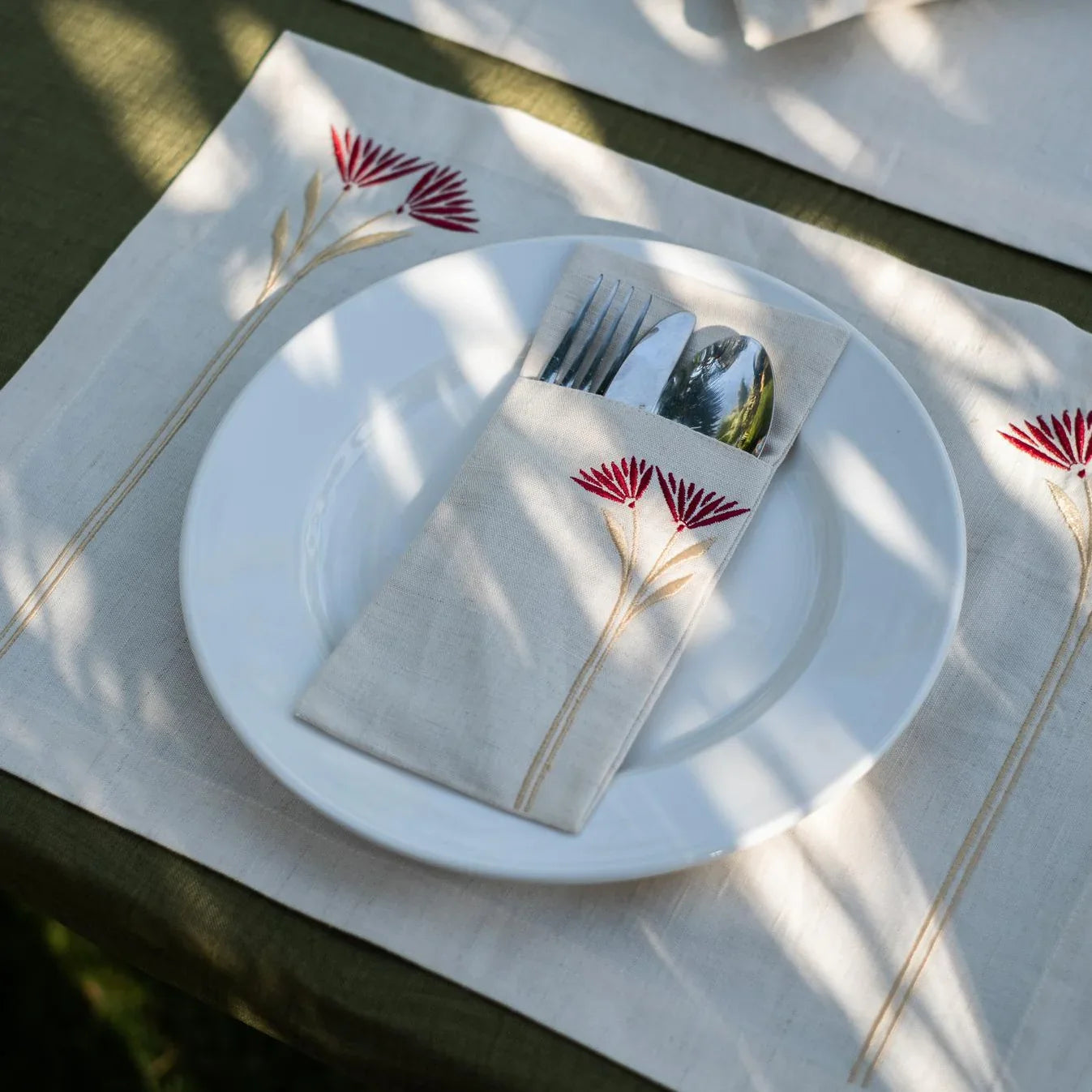 Eternal Linen Cutlery Sleevess Set - Ticas 4