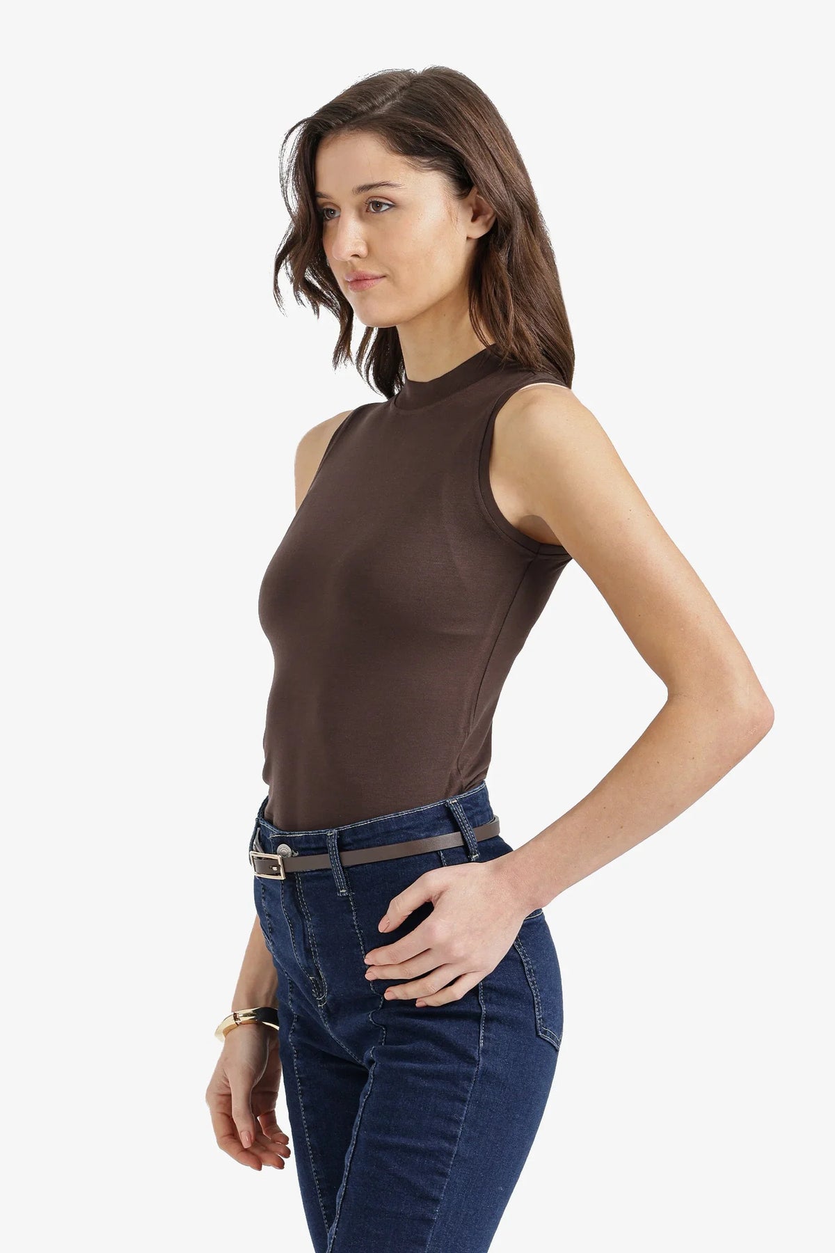 Mock-Neck Crop Top - Clue 14