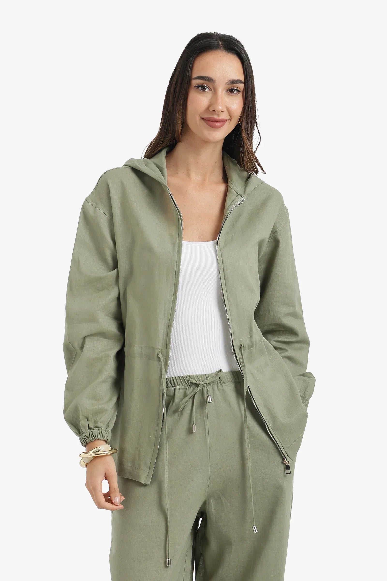 Drawstring Lounge Jacket - Carina 1