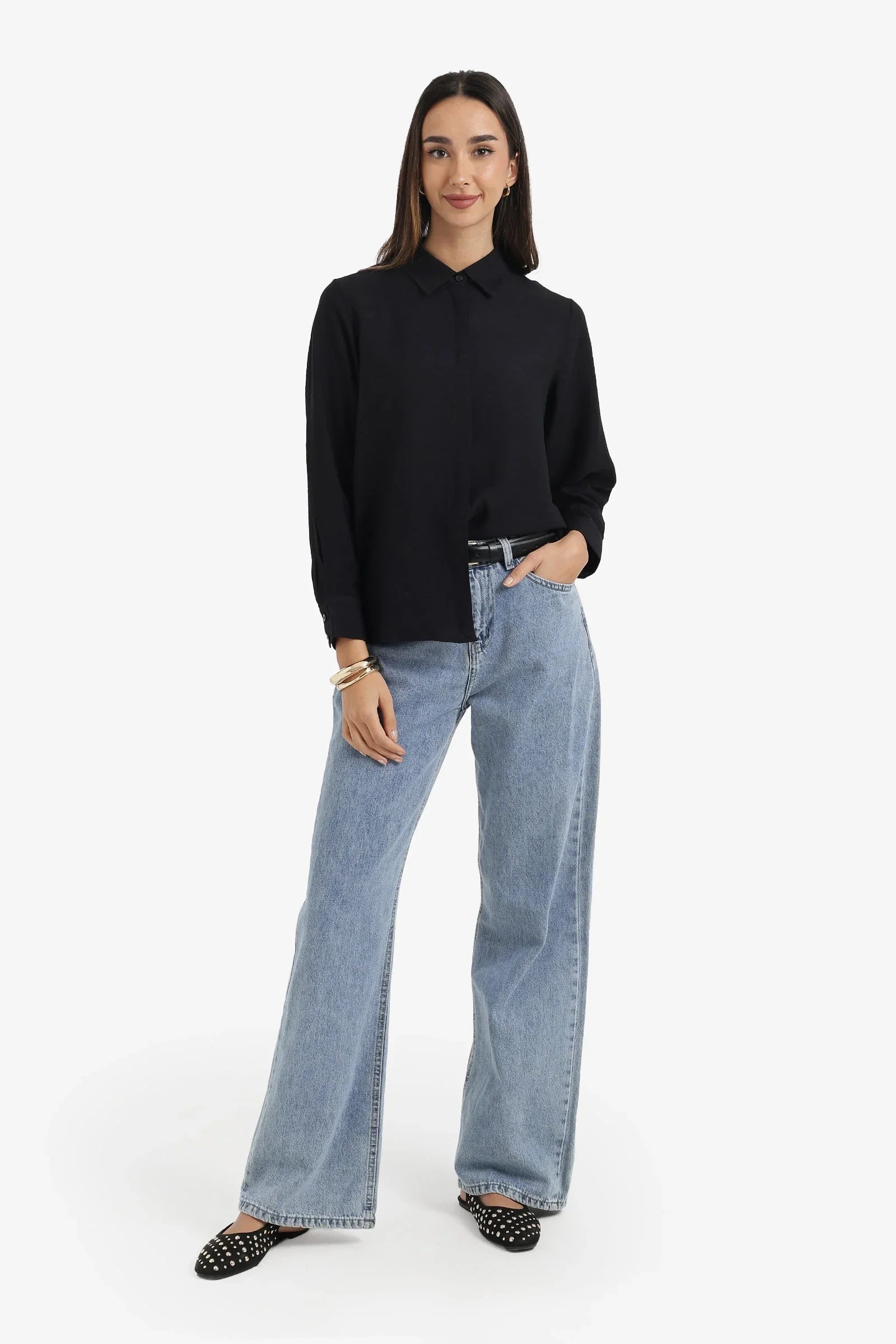 Hidden Placket Lounge Shirt - Carina 9