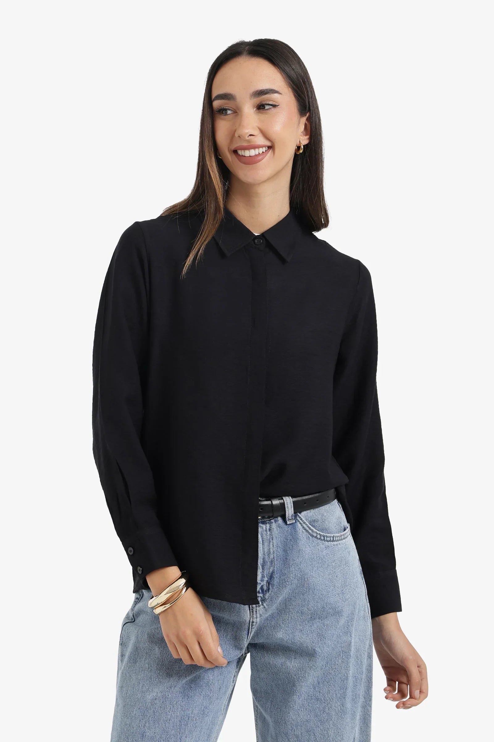 Hidden Placket Lounge Shirt - Carina 11