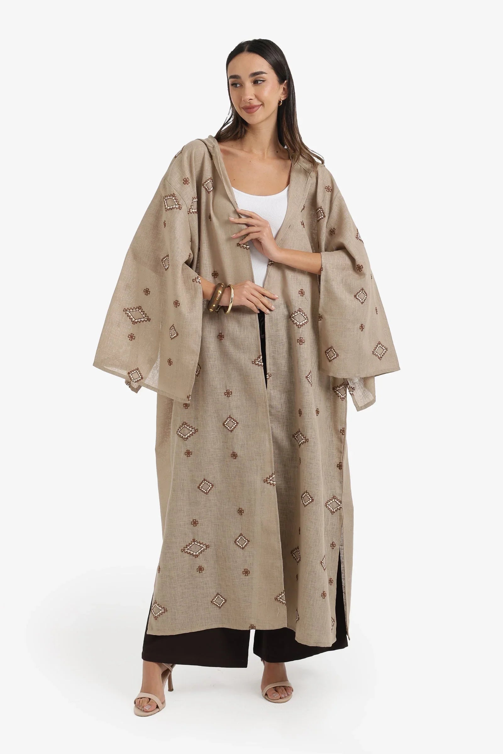 Embroidered Flowy Kimono - Carina 3