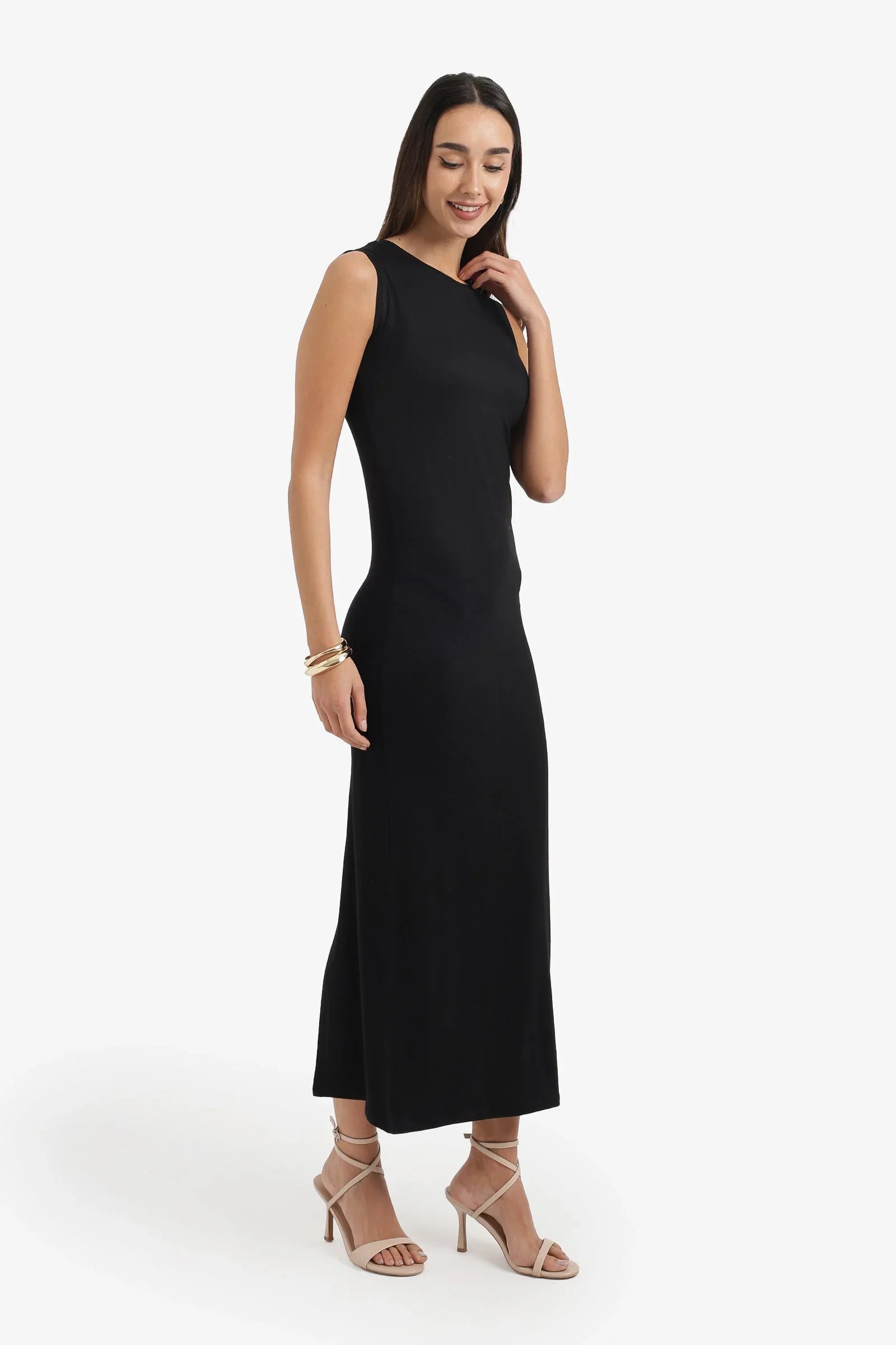 Crew Neck Midi Dress - Carina 10