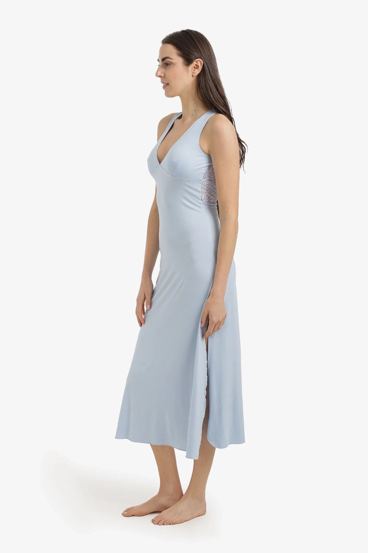 Side-Slit Midi Nightgown - Carina 3