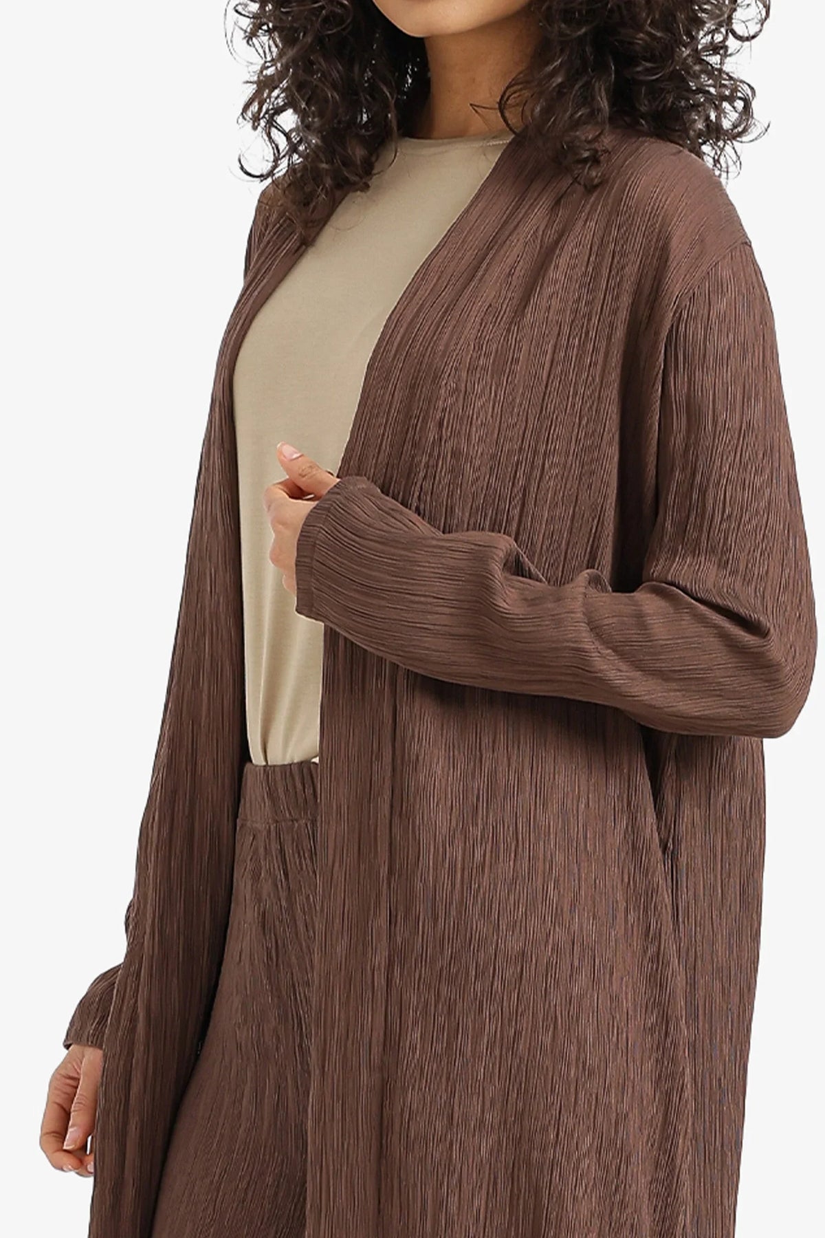 Textured Midi Kimono - Clue 4