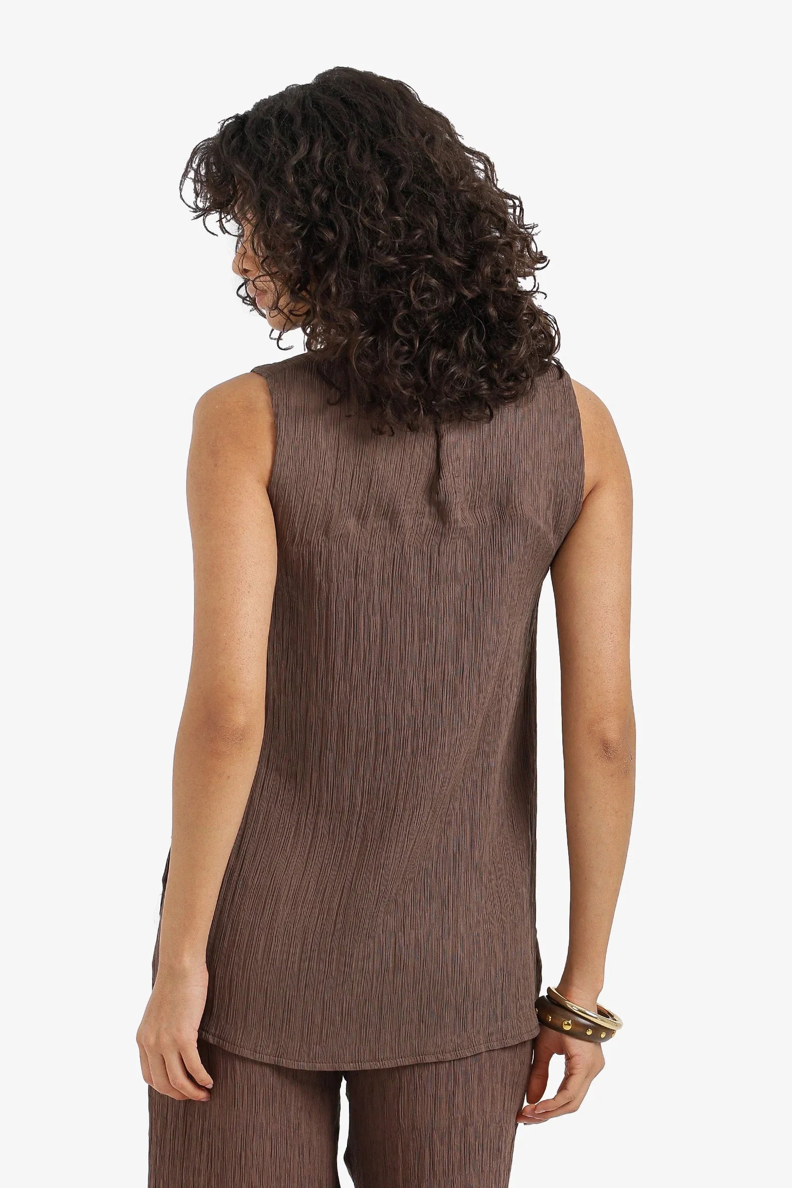 Relaxed Sleeveless Blouse - Clue - Babazzaro