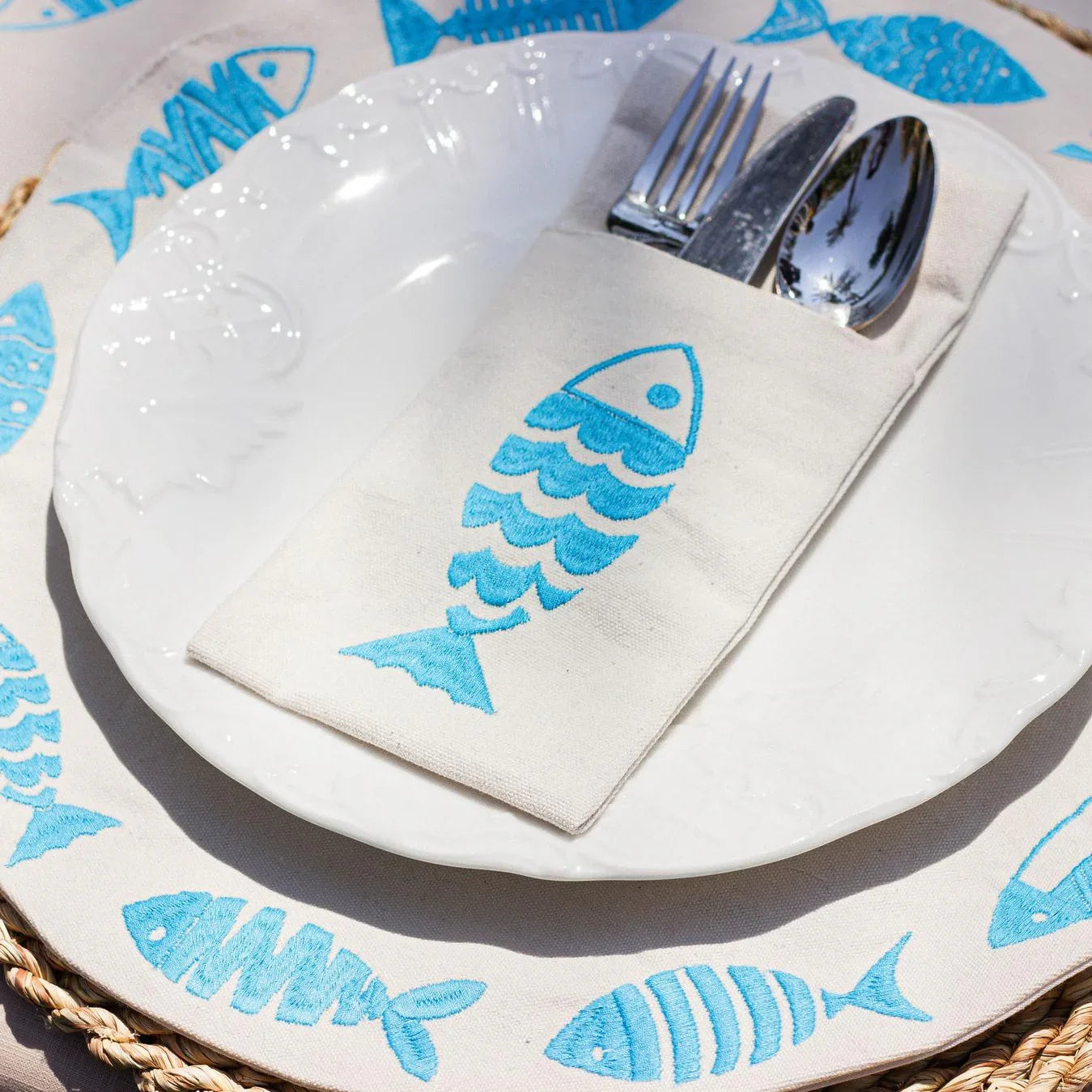 Fish Party Cutlery Sleeves Set - Ticas