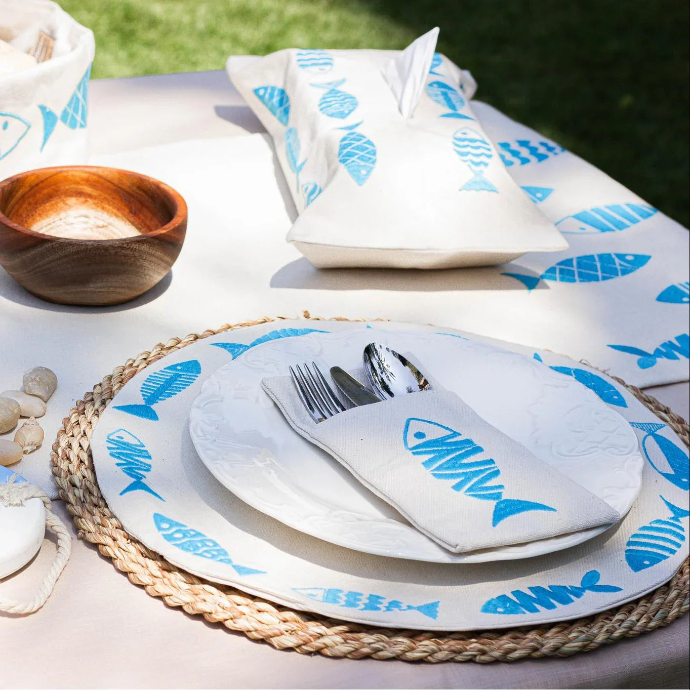 Fish Party Cutlery Sleeves Set - Ticas