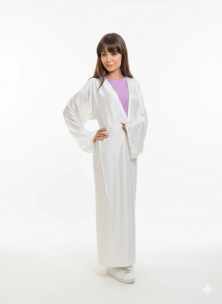 Urbantique - White Kaftan with Shades of Beige 1