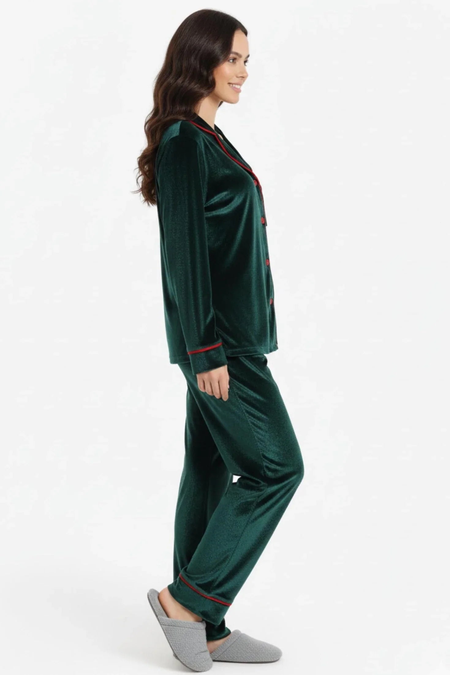 Carina - Pyjama Set with Contrast Piping 2