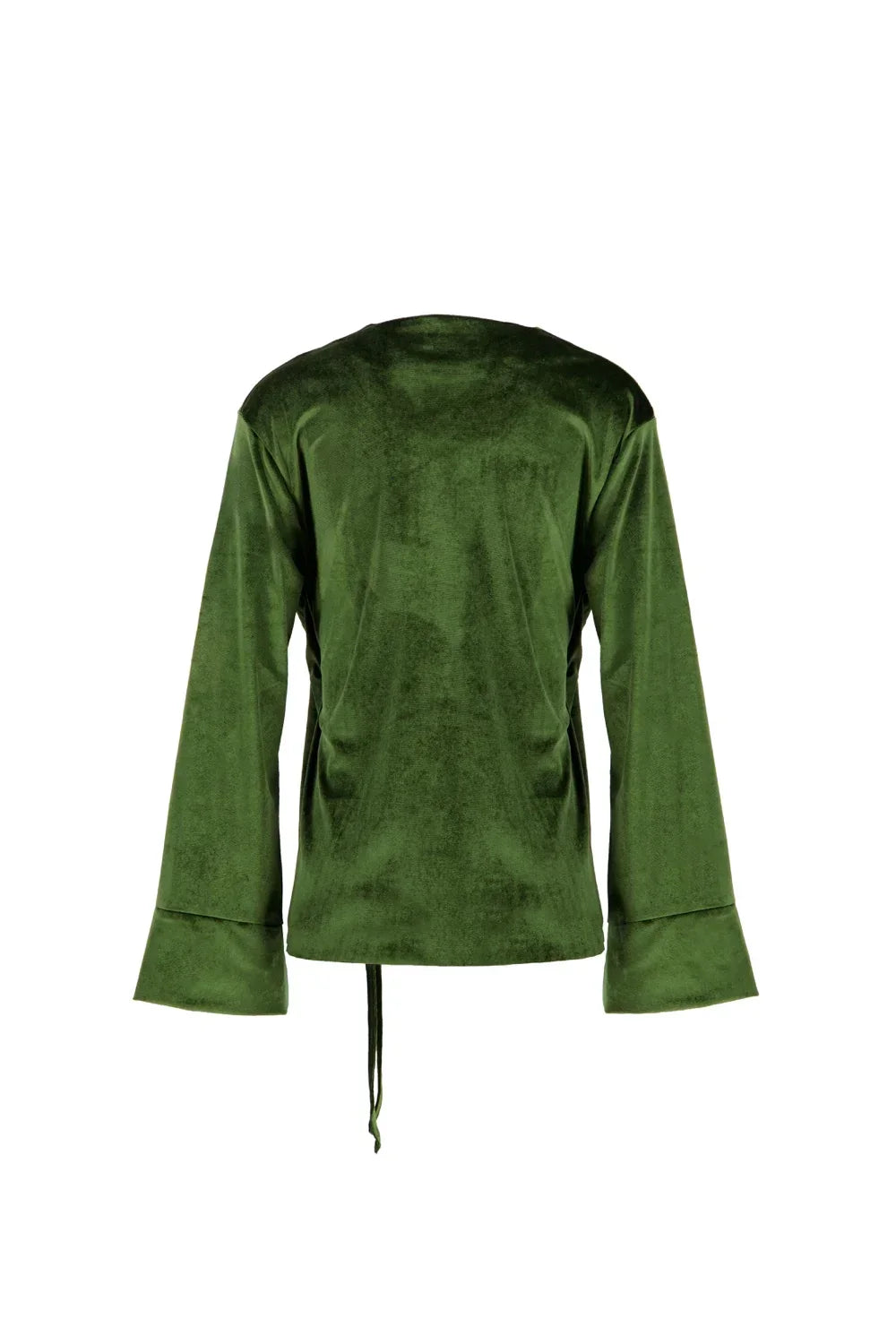 Reehan - Olive Green Side Tie Kimono Set 9