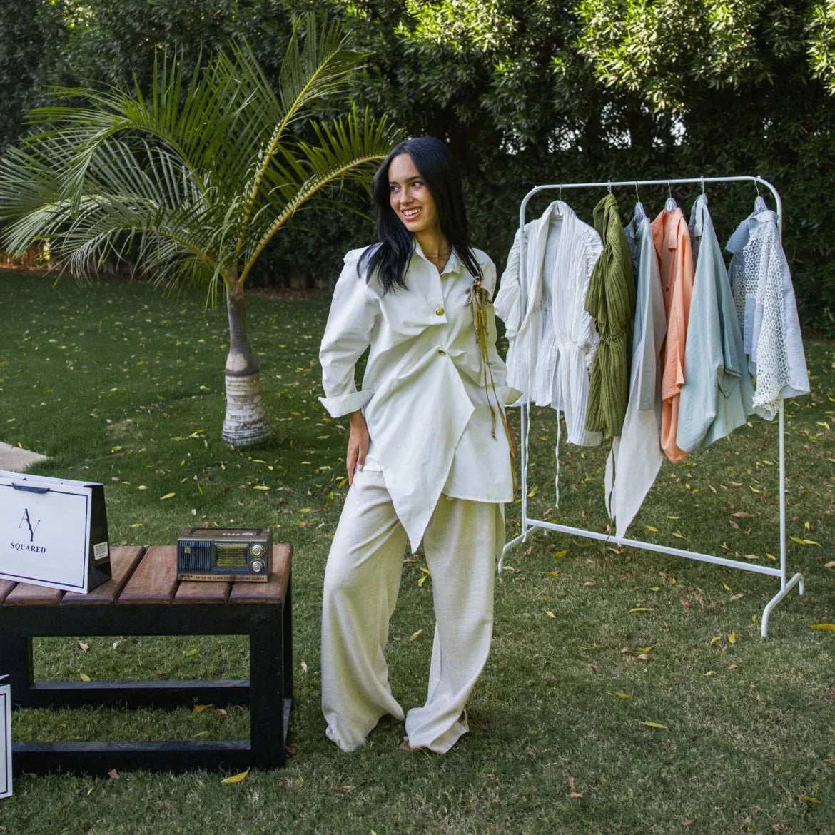 A_Squared_Y - Golden Bow Poplin Shirt 1