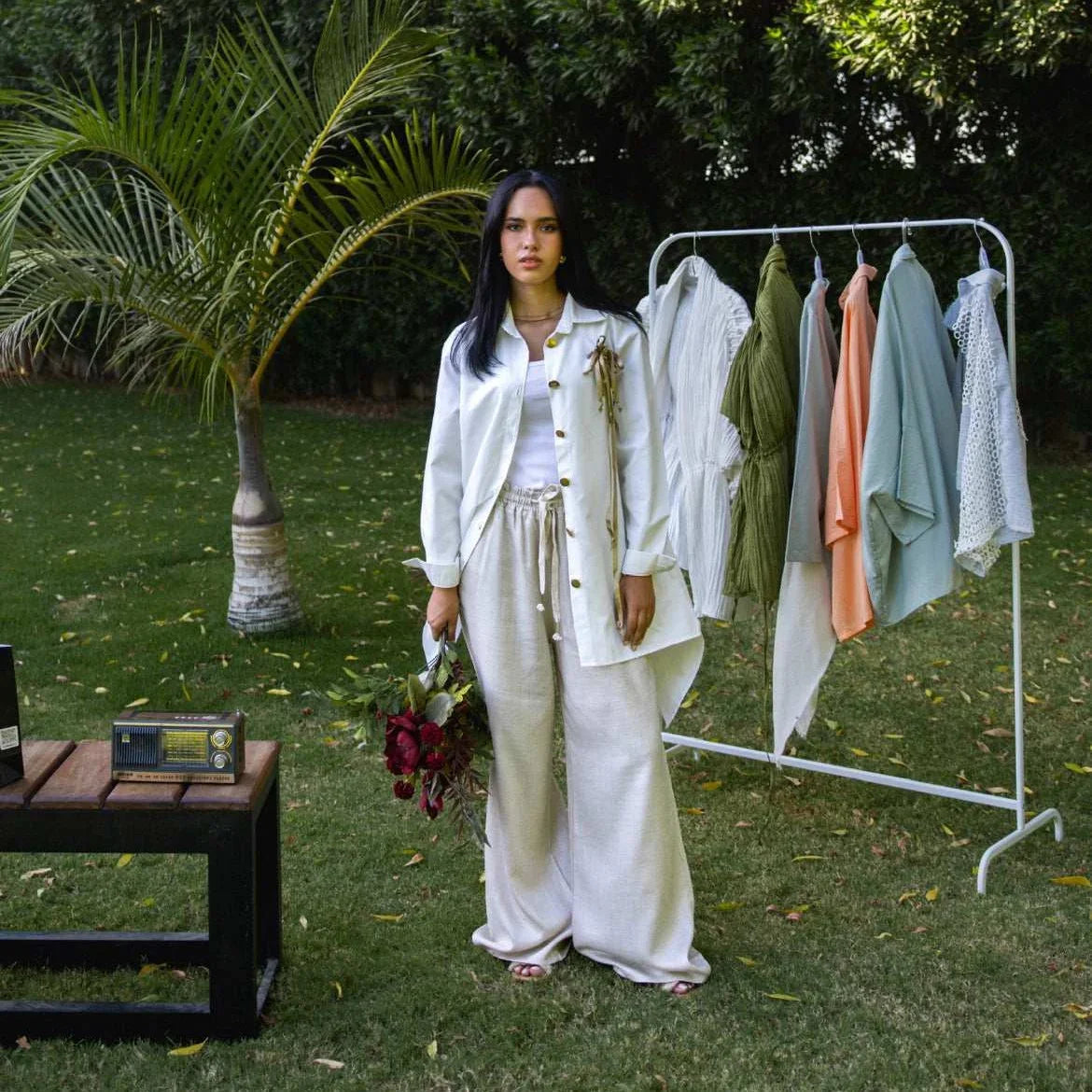 A_Squared_Y - Golden Bow Poplin Shirt 2