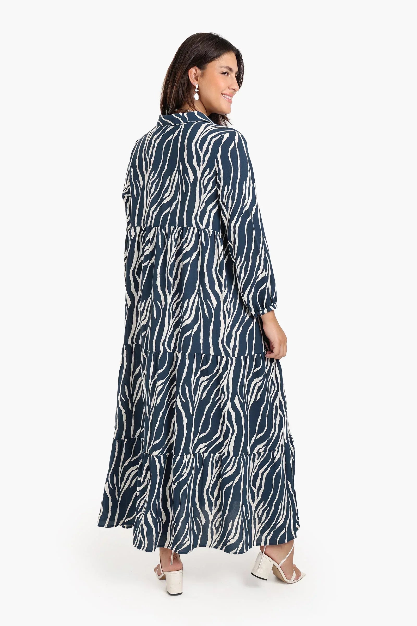Clue - Zebra Print Tencel Dress 3
