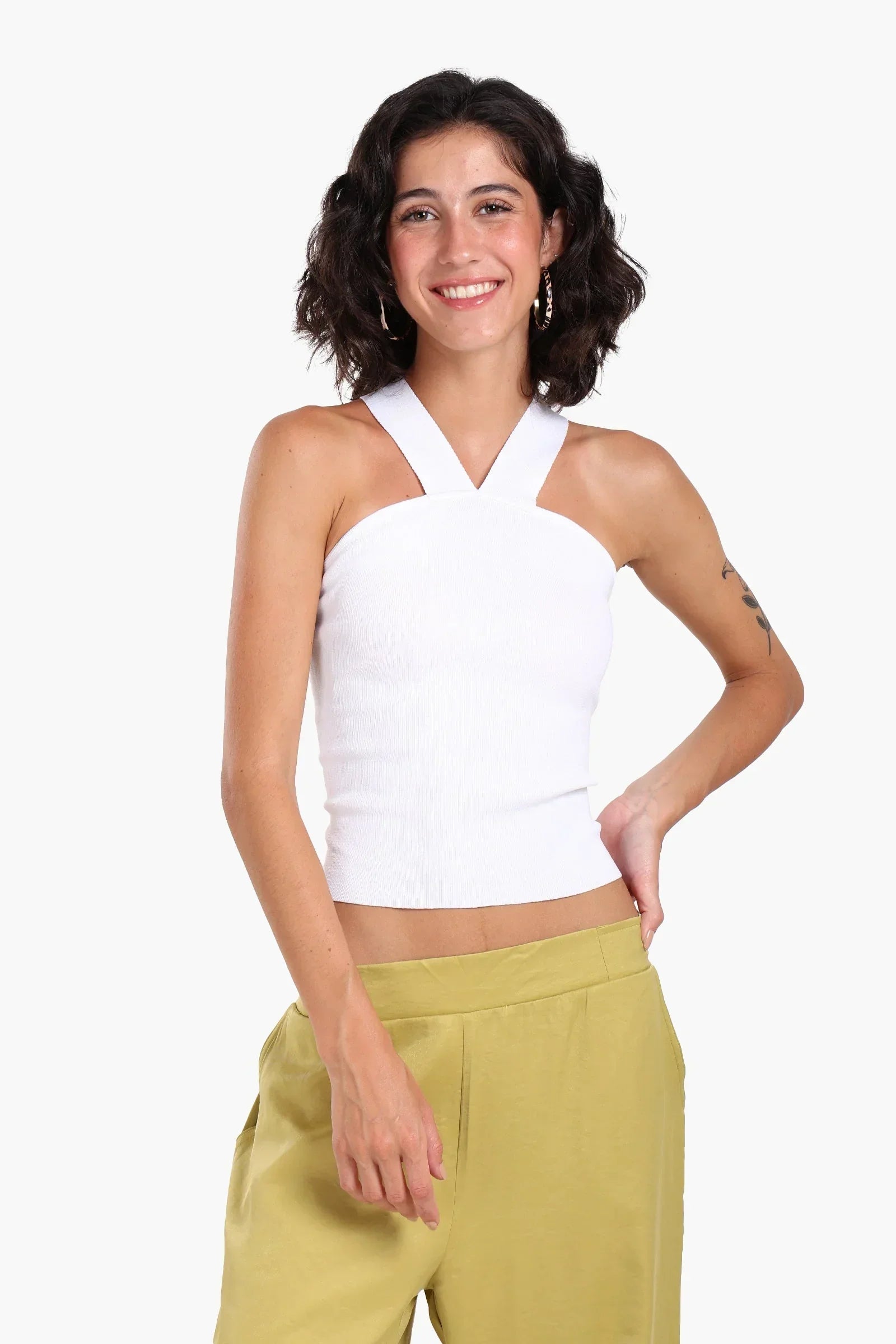 Clue - Crisscross Back Crop Top 2