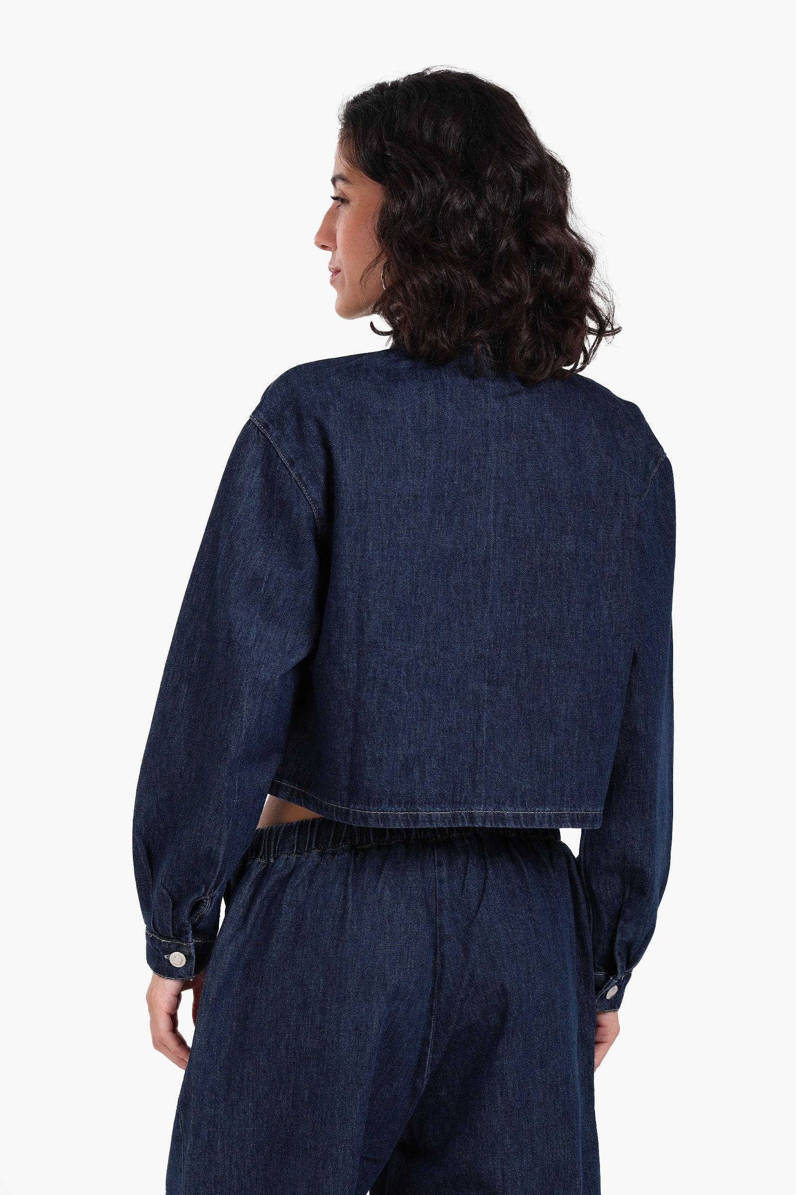 Clue - Cropped Denim Shirt 3