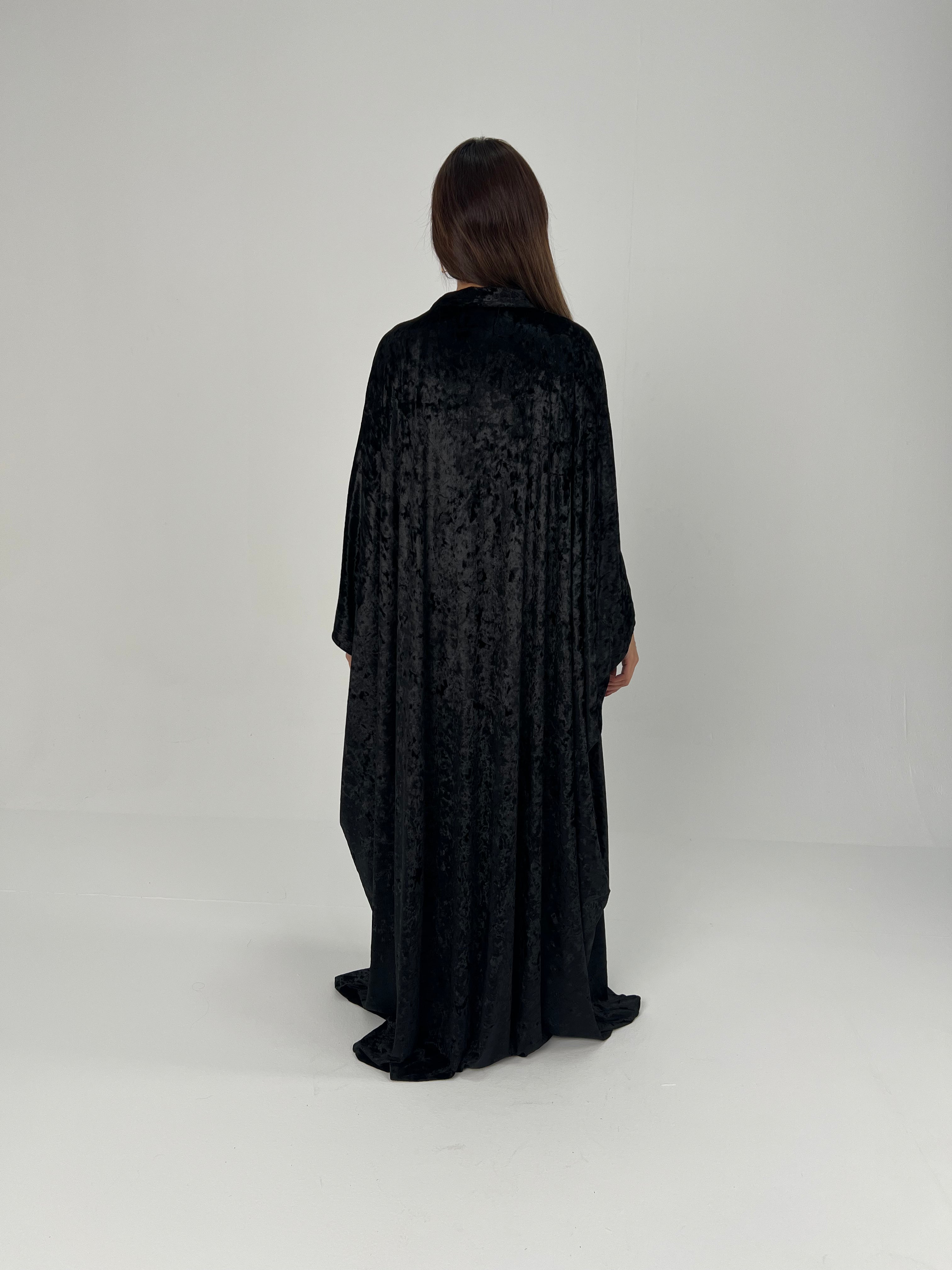 Urbantique - Black Velvet Abaya 5