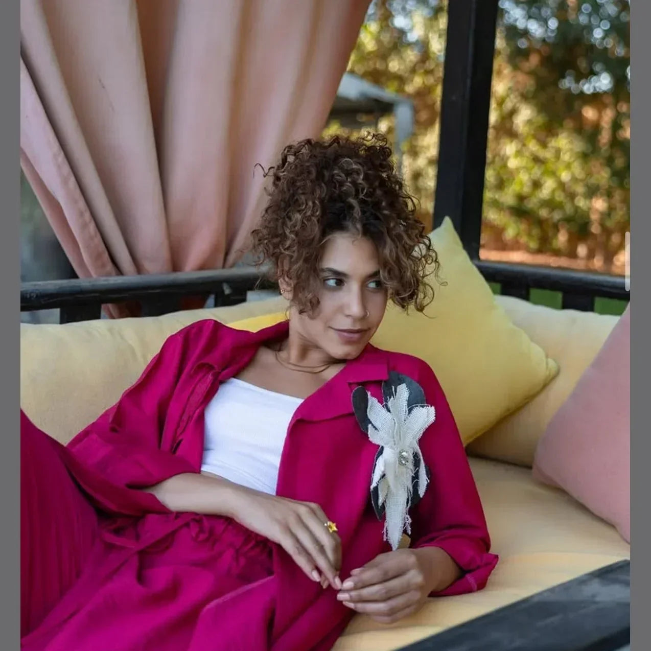 Light Fuchsia Blazer - A_Squared_Y - Babazzaro