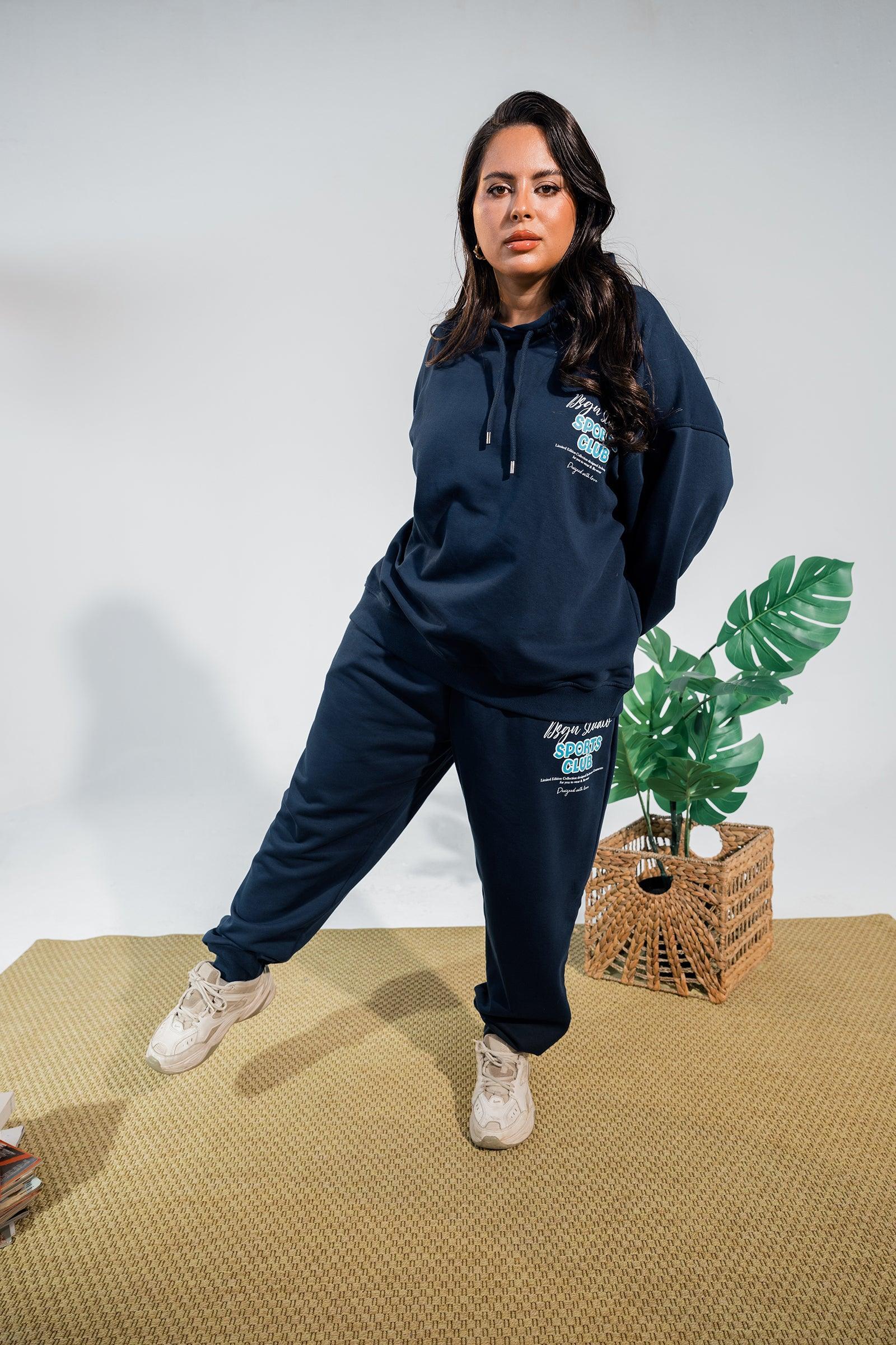 Clue - Navy Cotton Lounge Joggers 2
